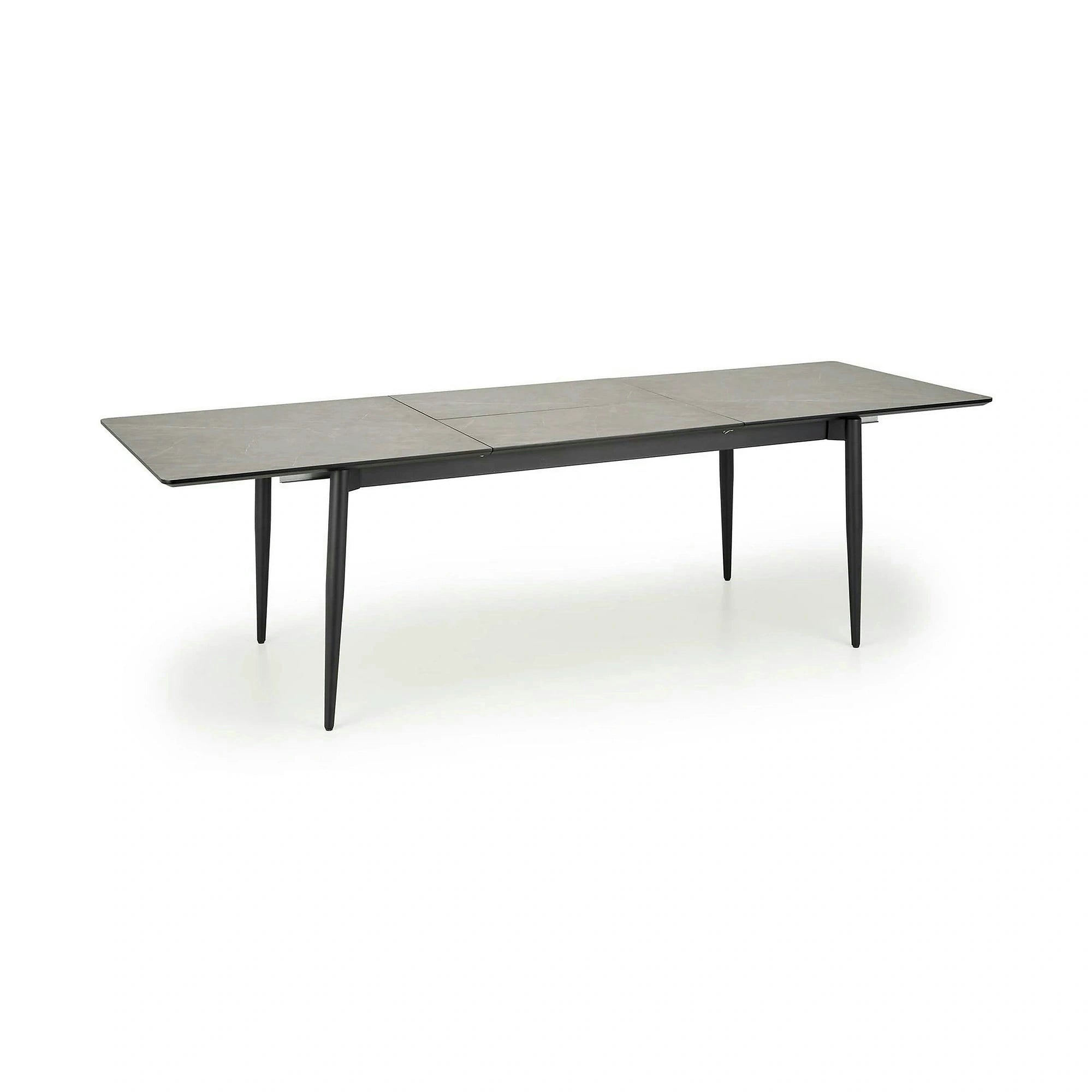 Masa extensibila CHARLES, gri/negru, 180/260x90x76 cm