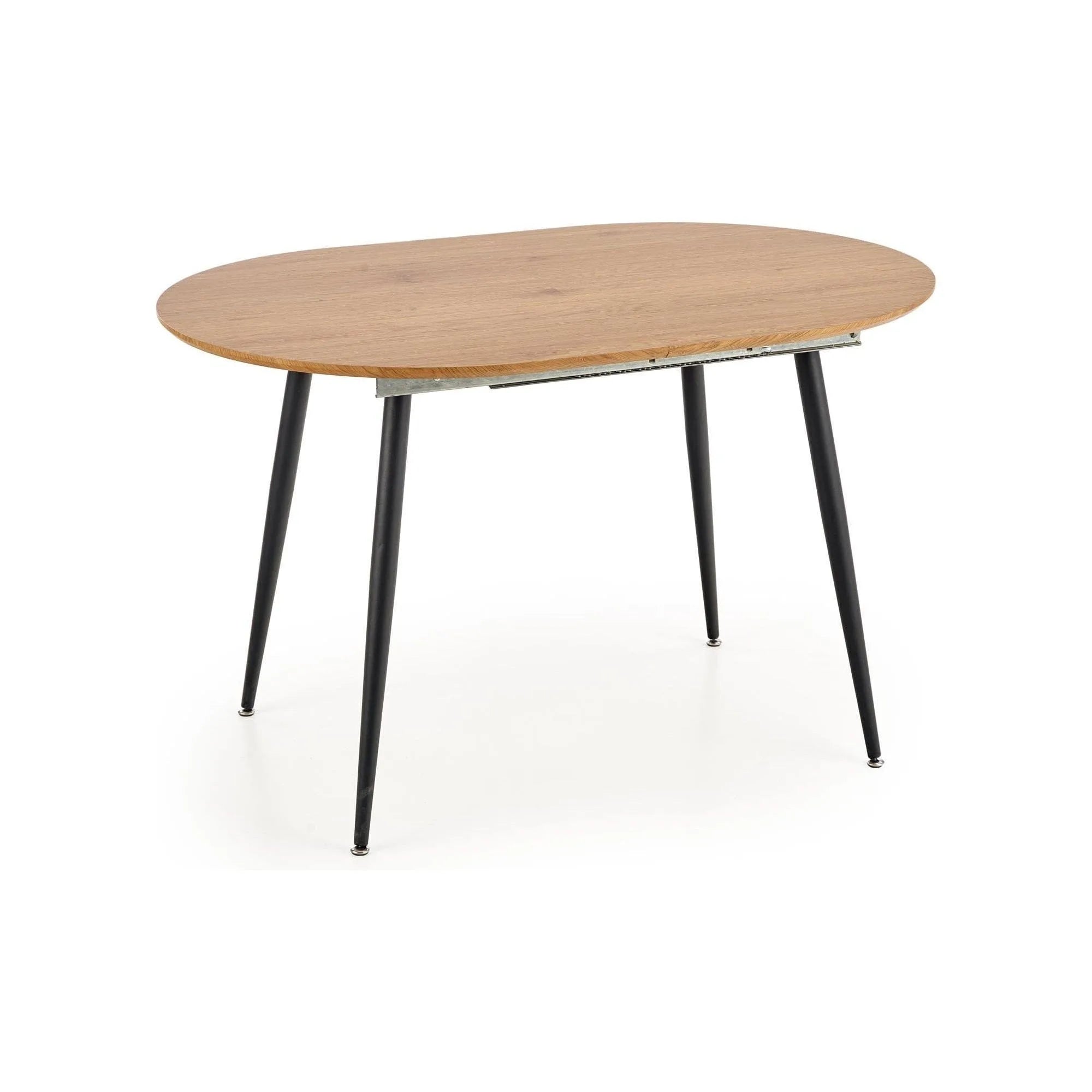 Masa extensibila COLORADO, stejar auriu/negru, 120/160x80x74 cm