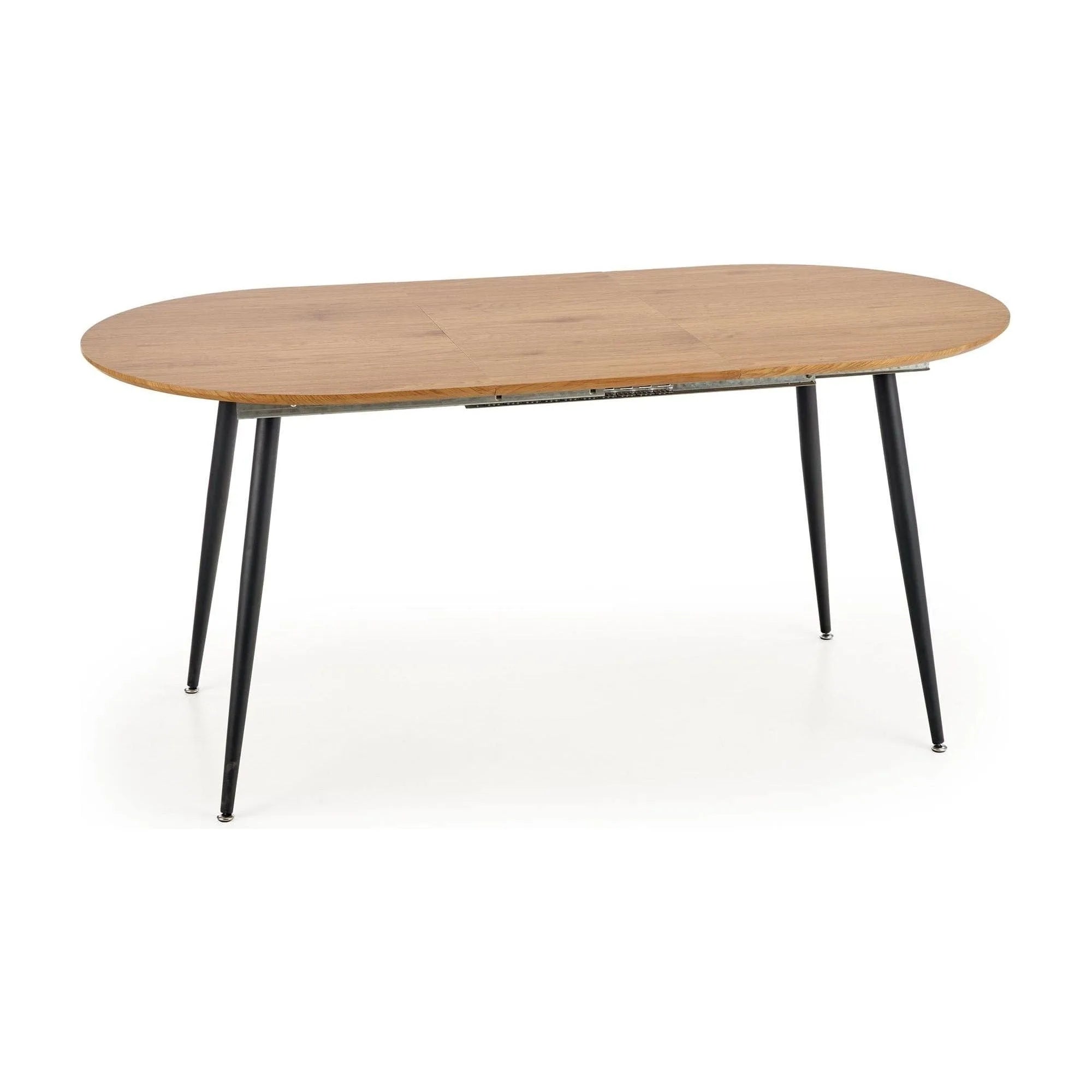 Masa extensibila COLORADO, stejar auriu/negru, 120/160x80x74 cm