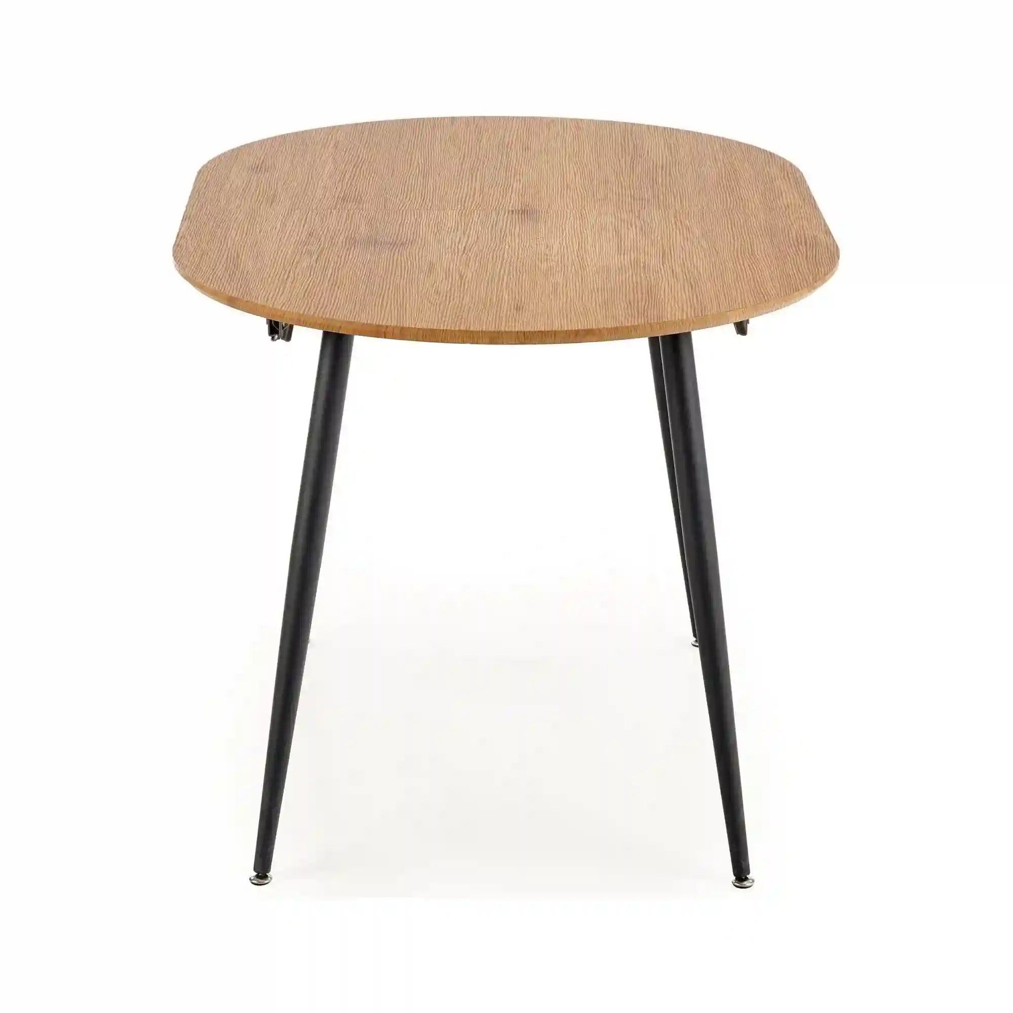 Masa extensibila COLORADO, stejar auriu/negru, 120/160x80x74 cm