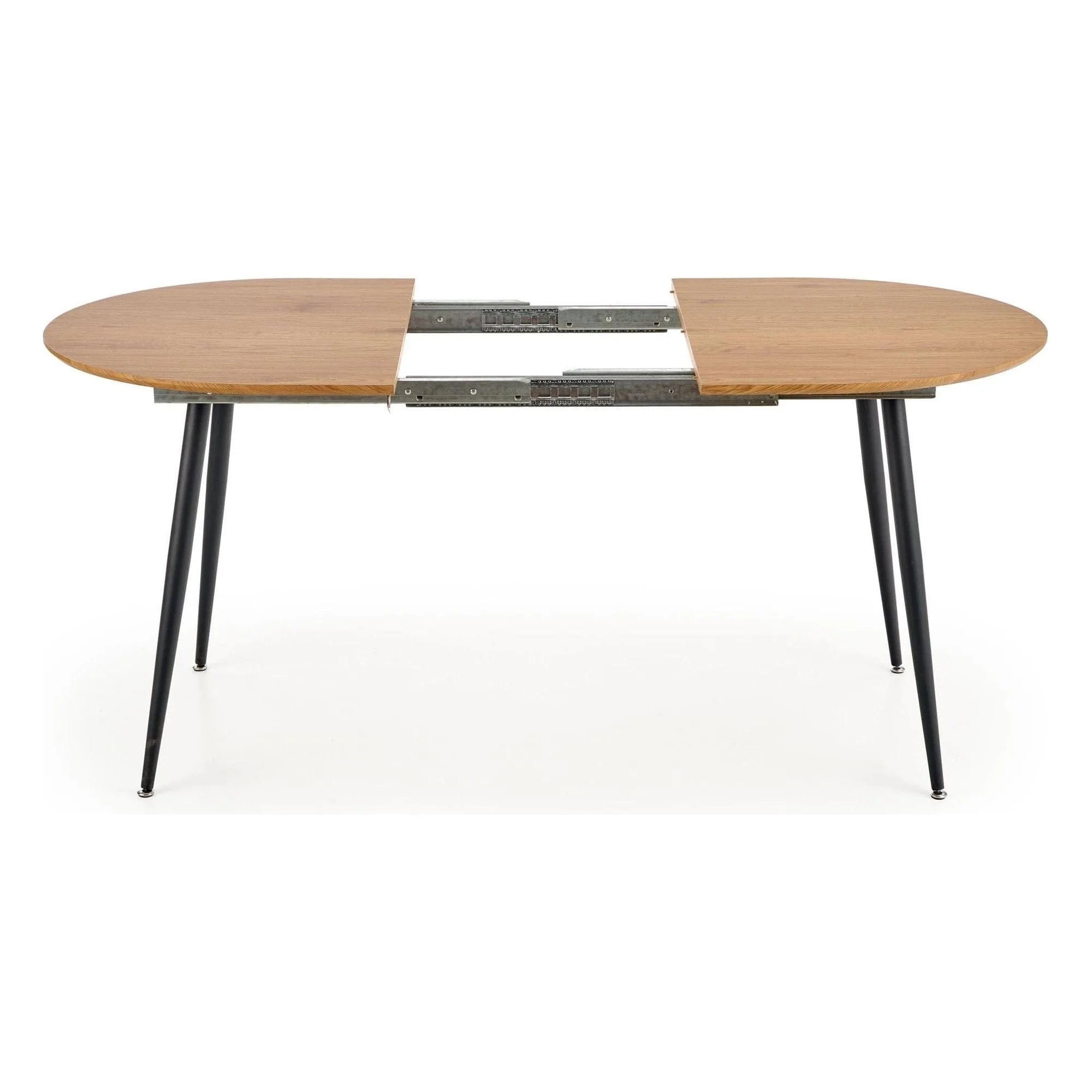 Masa extensibila COLORADO, stejar auriu/negru, 120/160x80x74 cm