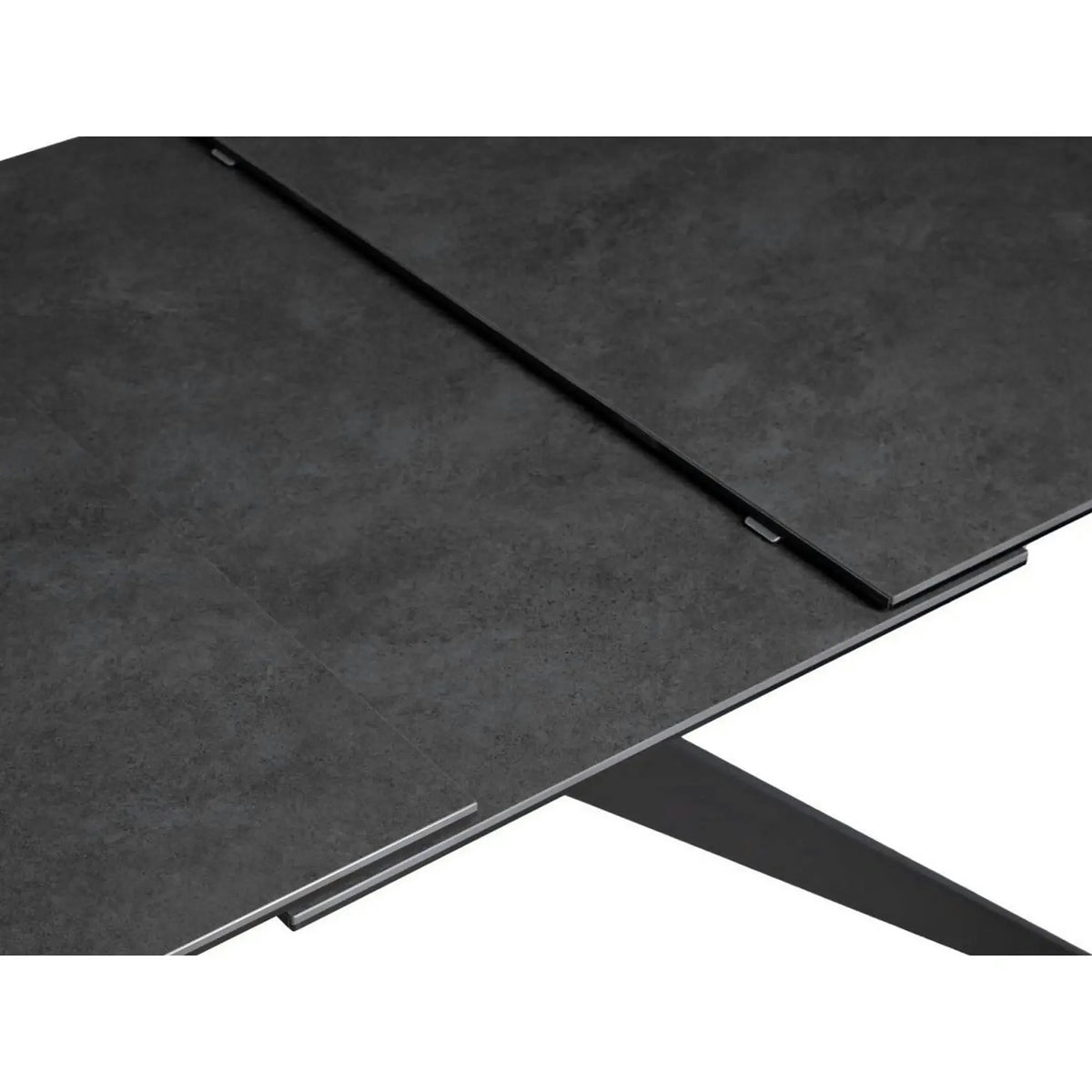 Masa extensibila COSMO, negru, sticla/ceramica/metal, 180/240x90x76 cm
