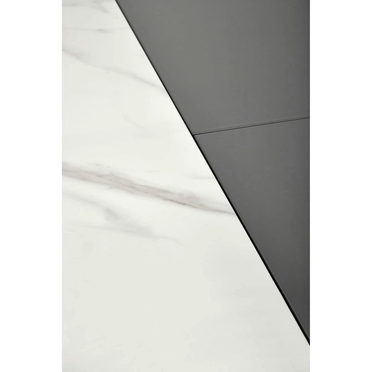 Masa extensibila DANCAN, alb/gri, 160-220x90x76 cm