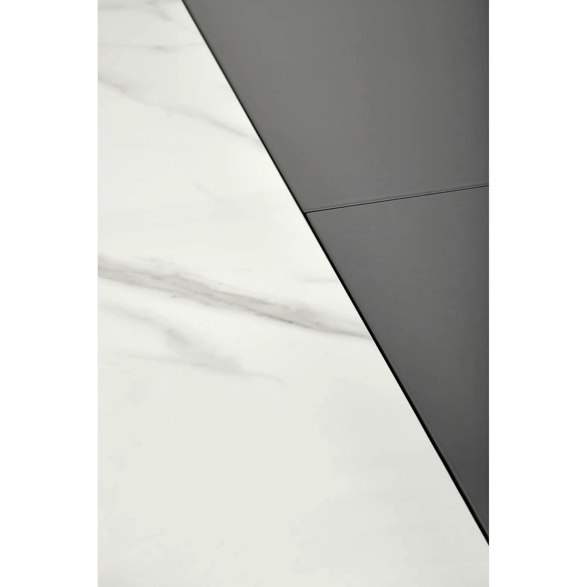 Masa extensibila DANCAN, alb/gri, 160-220x90x76 cm