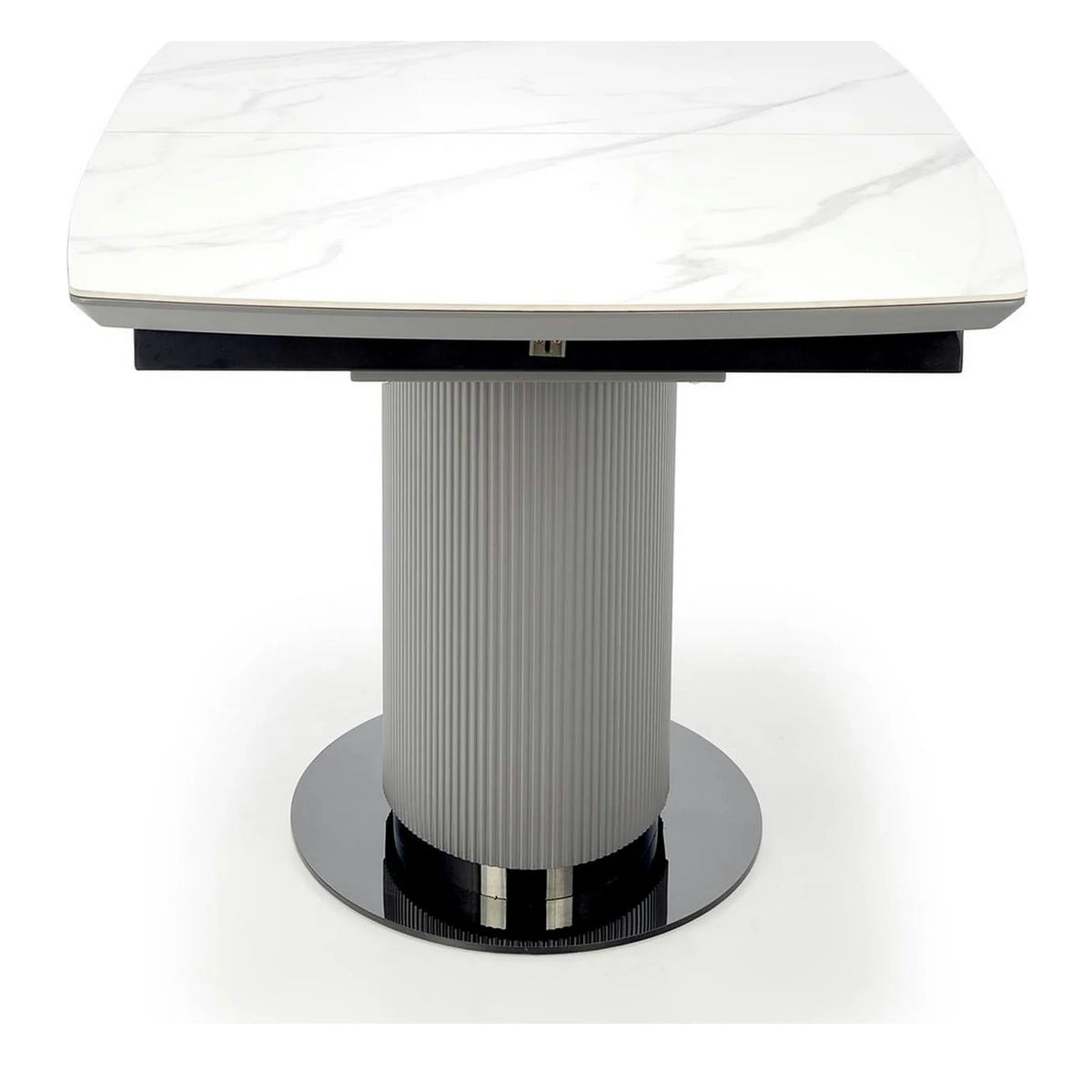 Masa extensibila DANCAN, alb/gri, 160-220x90x76 cm