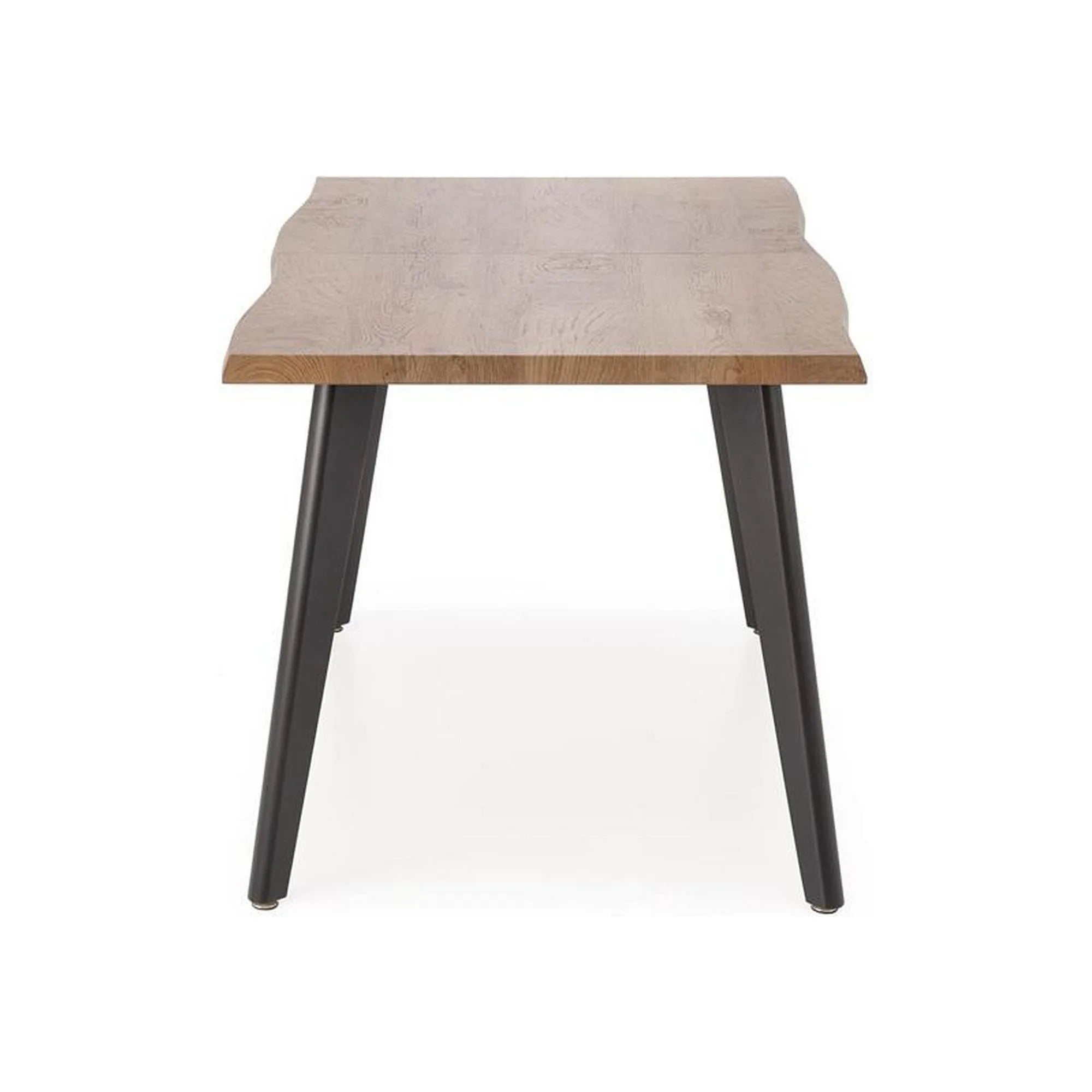 Masa extensibila DICKSON, stejar miere/negru, 150/210x90x75 cm