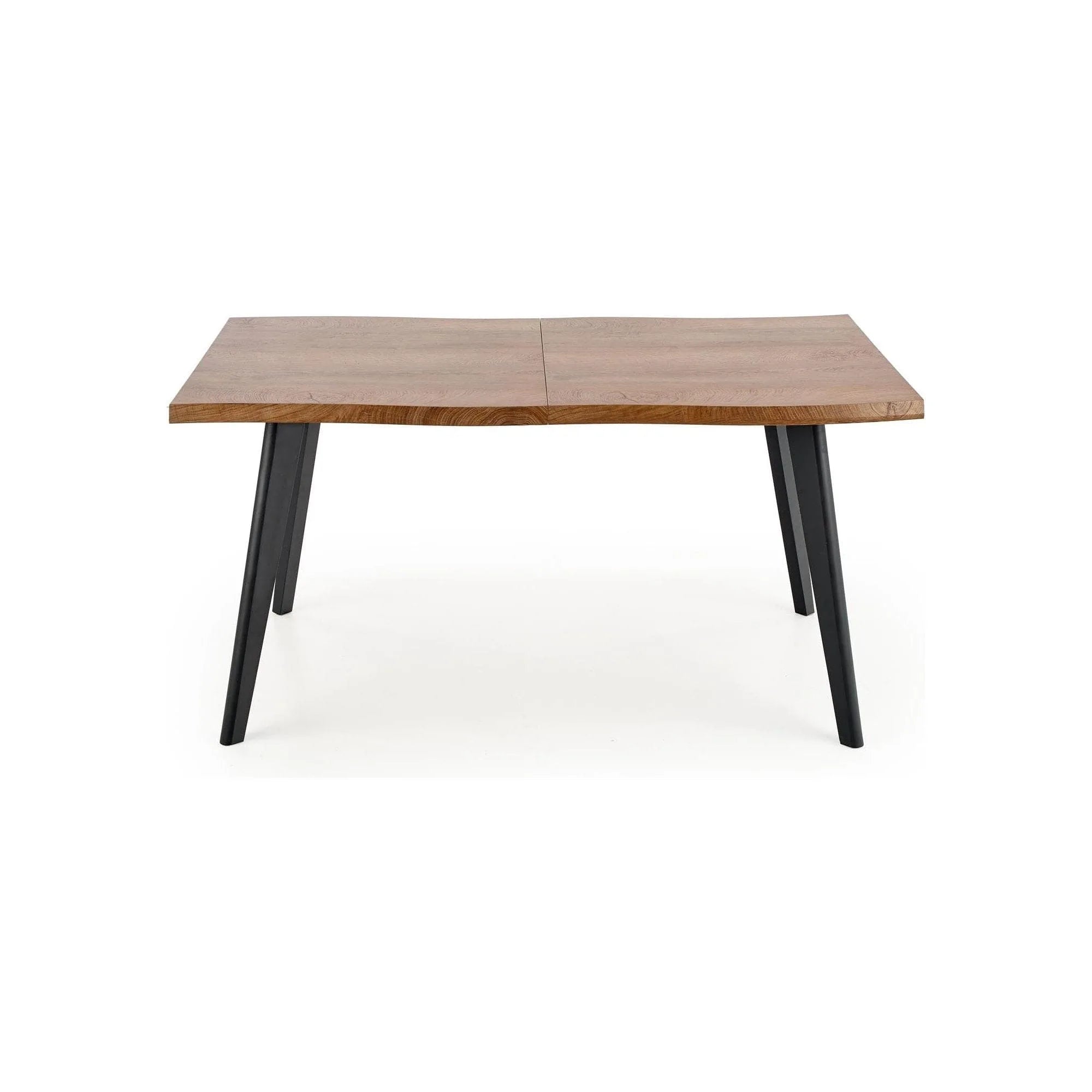 Masa extensibila DICKSON, stejar natural/negru, 150/210x90x75 cm