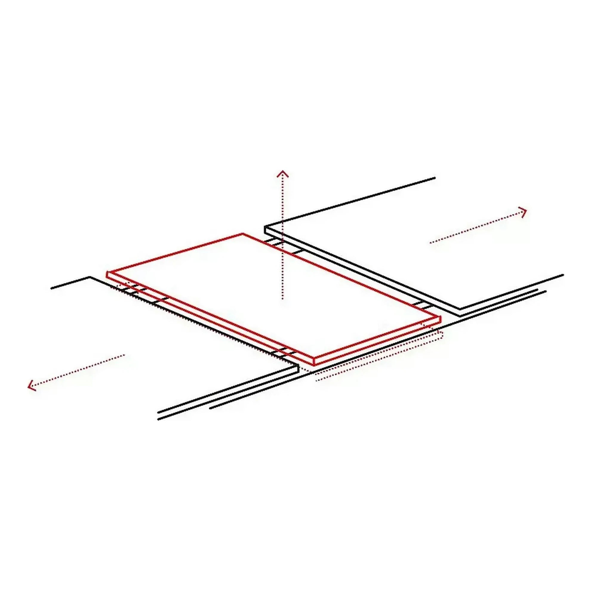 Masa sticla securizata DOLCE, gri mat/nuc, 180-240x95x76 cm