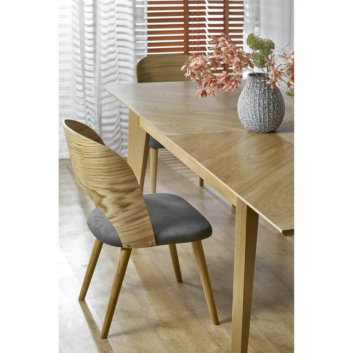 Masa extensibila EDMONDO, stejar, PAL laminat/furnir, 160/240x90x75 cm