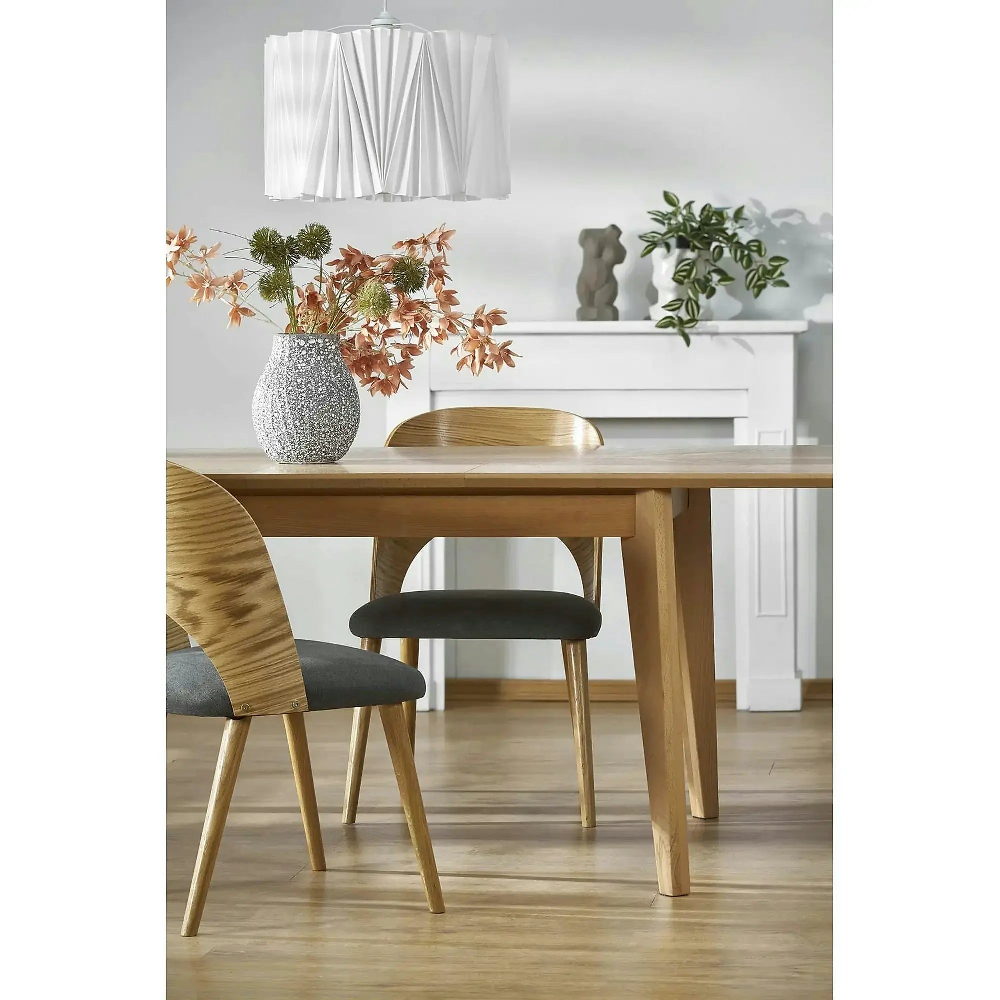 Masa extensibila EDMONDO, stejar, PAL laminat/furnir, 160/240x90x75 cm