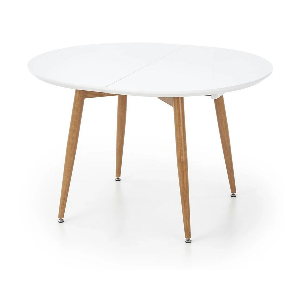 Masa extensibila EDWARD, alb/stejar miere, 120/200x100x75 cm