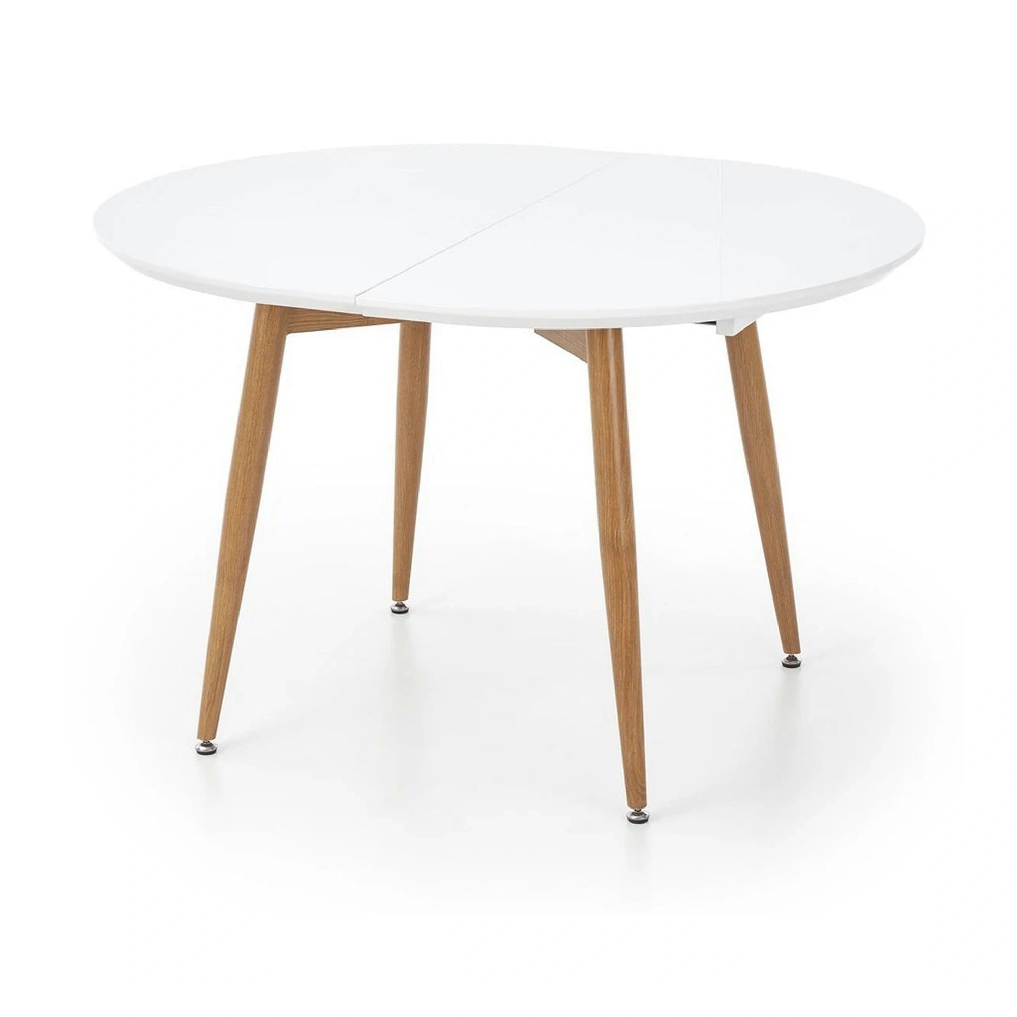 Masa extensibila EDWARD, alb/stejar miere, 120/200x100x75 cm