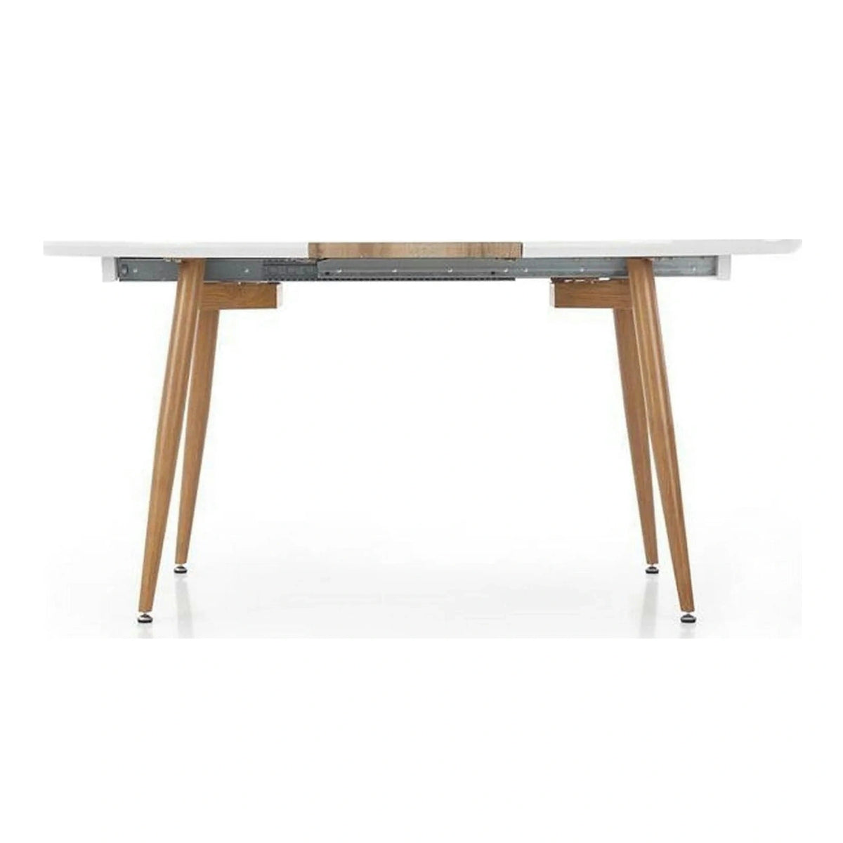 Masa extensibila EDWARD, alb/stejar miere, 120/200x100x75 cm