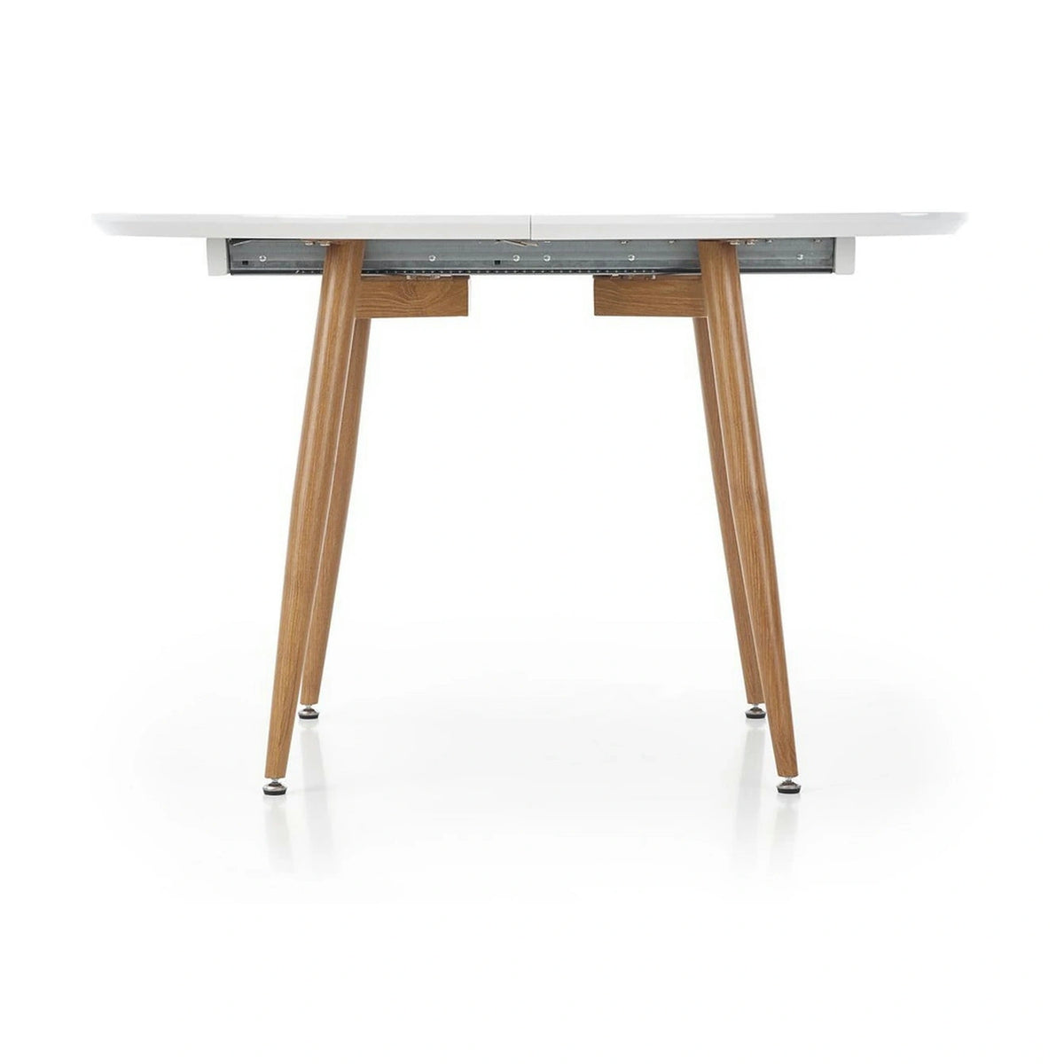 Masa extensibila EDWARD, alb/stejar miere, 120/200x100x75 cm