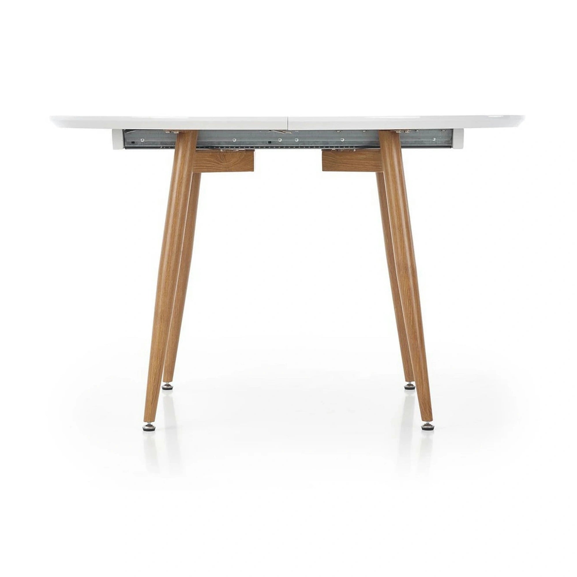 Masa extensibila EDWARD, alb/stejar miere, 120/200x100x75 cm