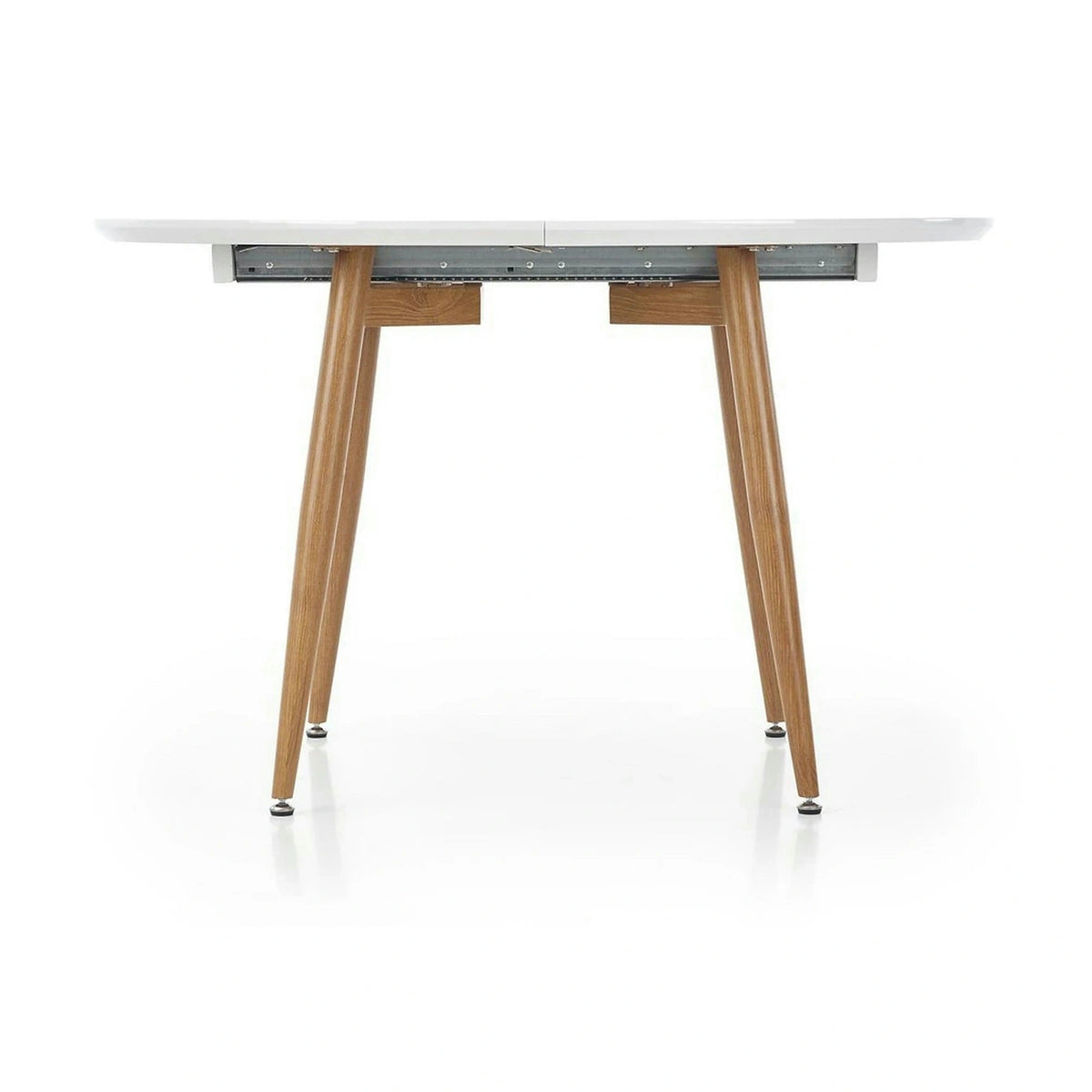 Masa extensibila EDWARD, alb/stejar miere, 120/200x100x75 cm