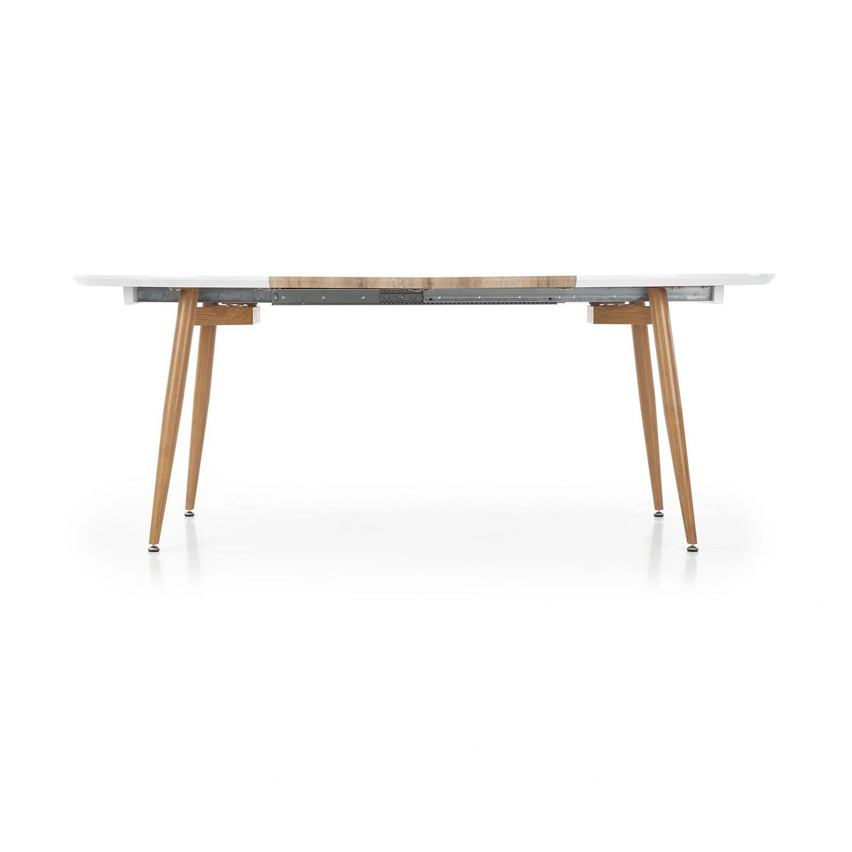 Masa extensibila EDWARD, alb/stejar miere, 120/200x100x75 cm