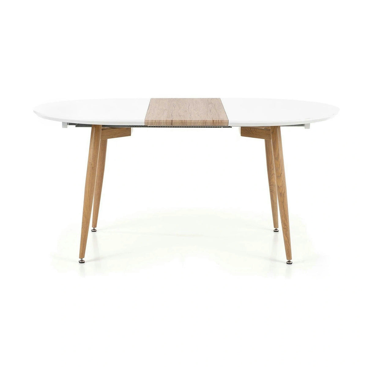 Masa extensibila EDWARD, alb/stejar San Remo, 120/200x100x75 cm