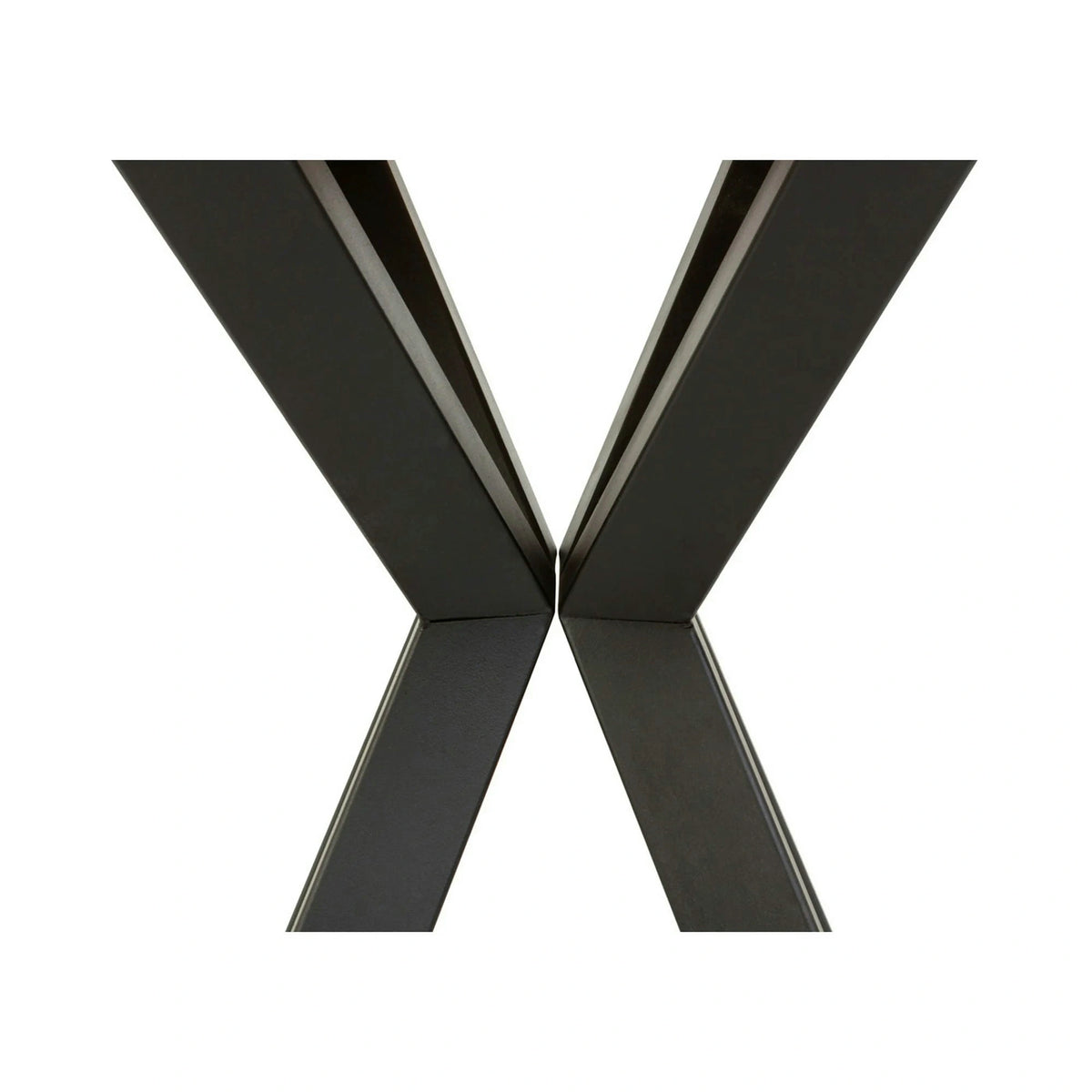 Masa extensibila ELAND, stejar wotan/negru, PAL laminat/metal, 100/200x100x76 cm