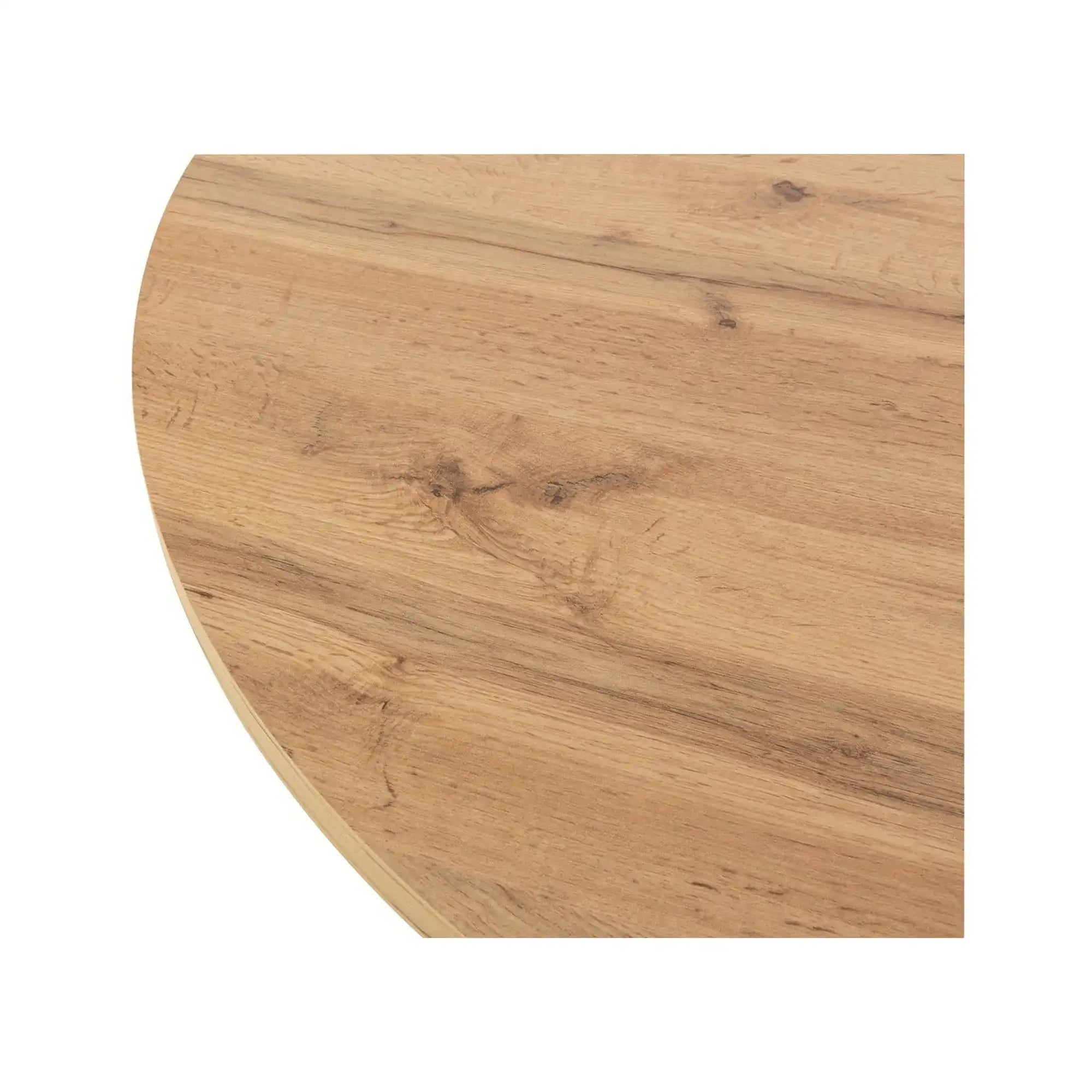 Masa extensibila ELAND, stejar wotan/negru, PAL laminat/metal, 100/200x100x76 cm