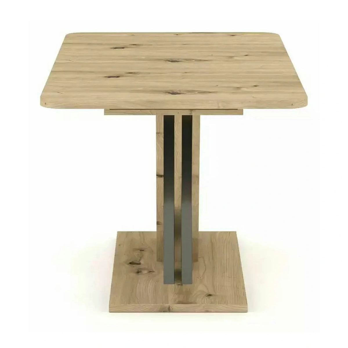 Masa extensibila EXEL, stejar artisan/gri antracit, PAL laminat, 140/180x85x76 cm