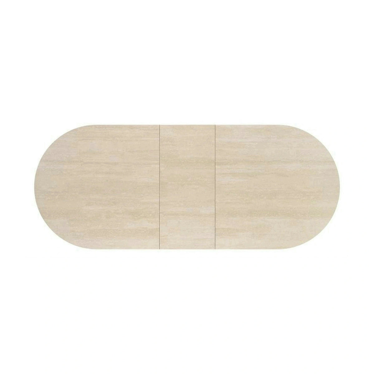 Masa extensibila FALONE, travertin/casmir, piatra sinterizata/metal, 180/220x90x76 cm