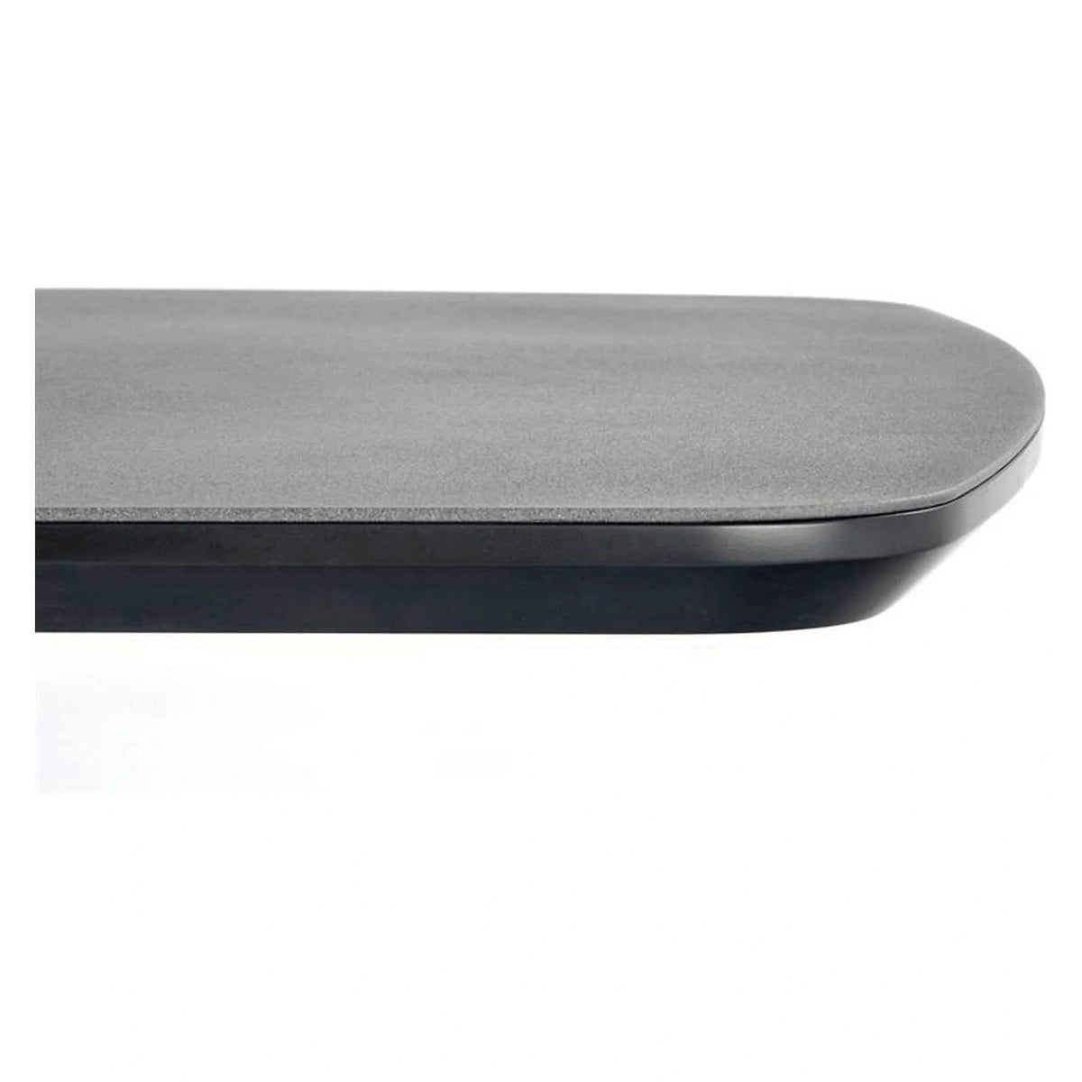 Masa extensibila Fangor, gri inchis/negru, 160-220/90/76 cm