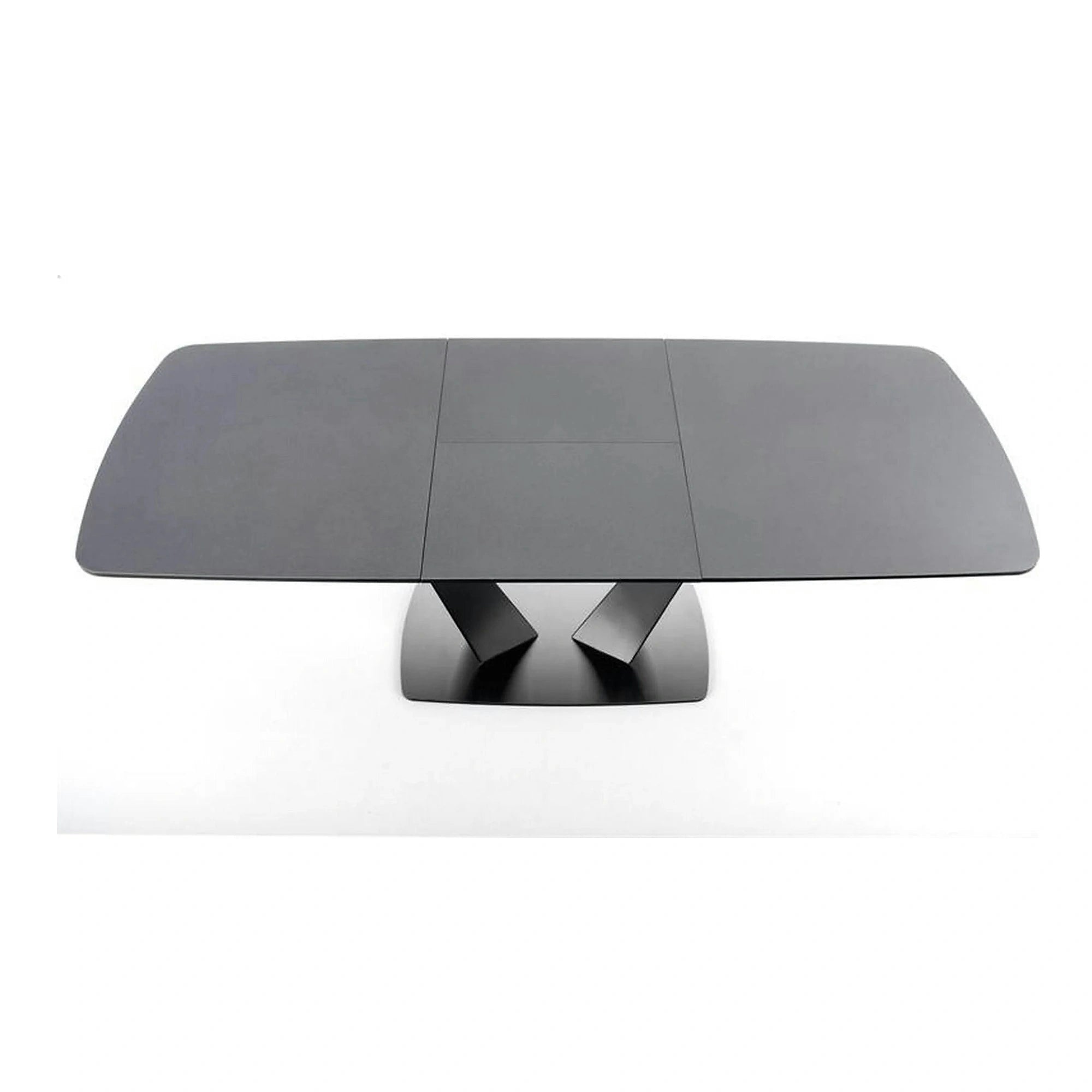 Masa extensibila Fangor, gri inchis/negru, 160-220/90/76 cm