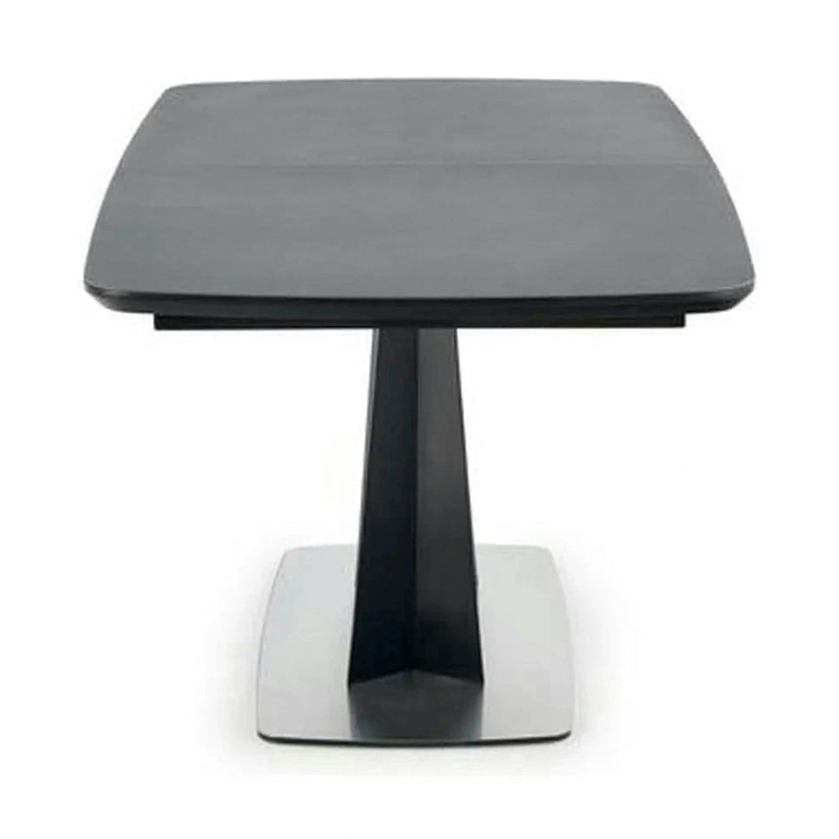 Masa extensibila Fangor, gri inchis/negru, 160-220/90/76 cm