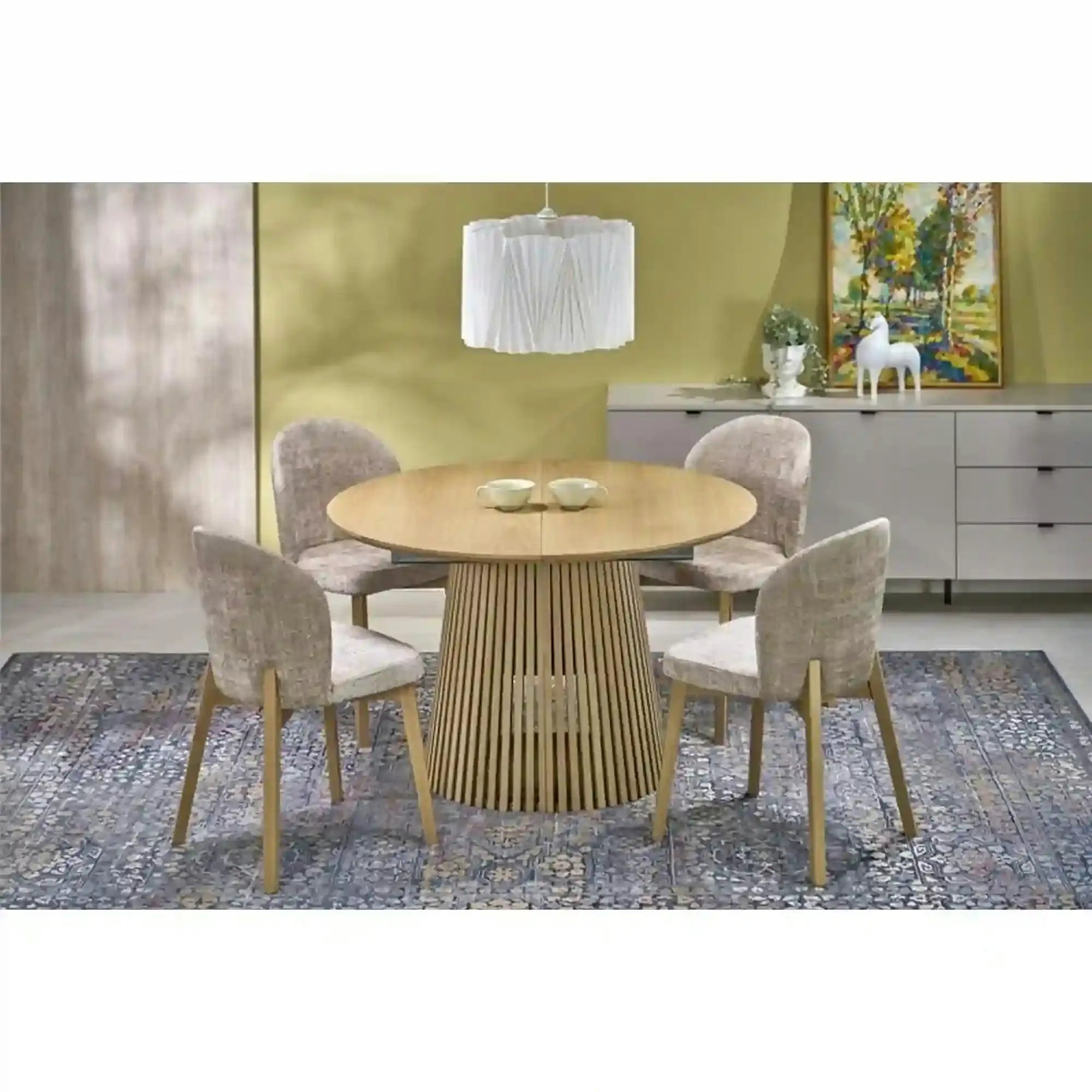 Masa extensibila FARGO, stejar, 120/210x120x77 cm
