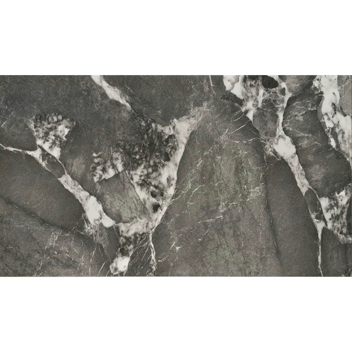 Masa extensibila FELIX, gri cu efect de marmura/negru, piatra sinterizata/metal, 141-201x81x76 cm