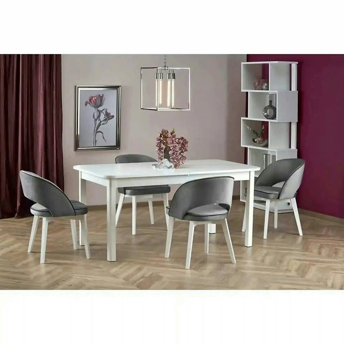 Masa extensibila FLORIAN, alb, 160/228x90x78 cm