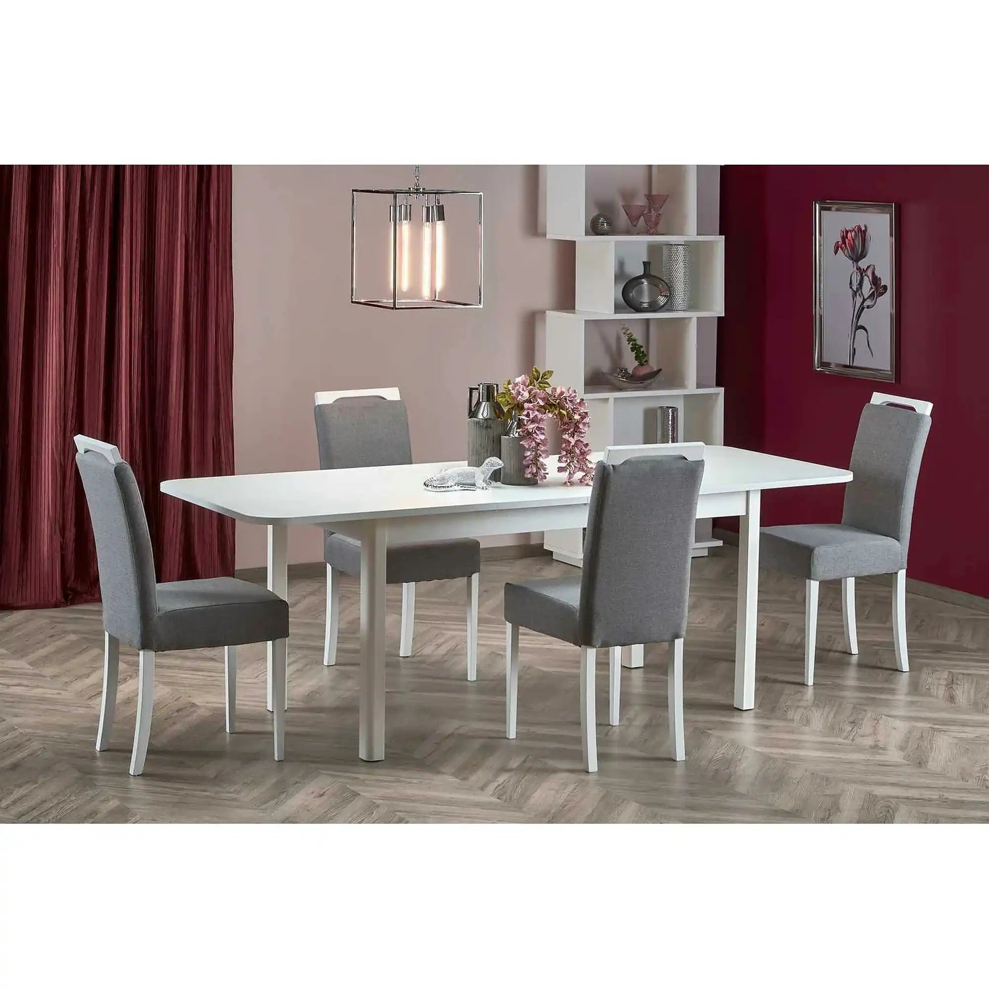 Masa extensibila FLORIAN, alb, 160/228x90x78 cm