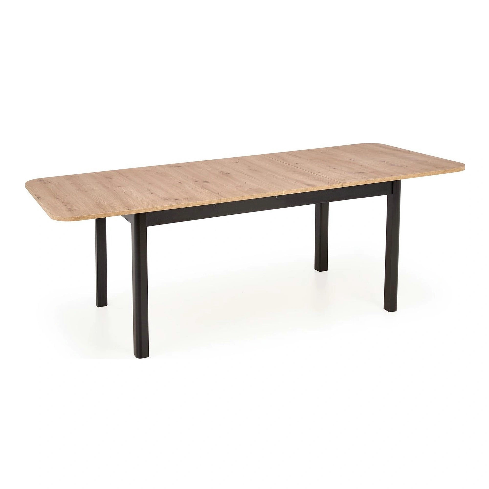 Masa extensibila FLORIAN, stejar artisan/negru, PAL furniruit, 160/228x90x78 cm