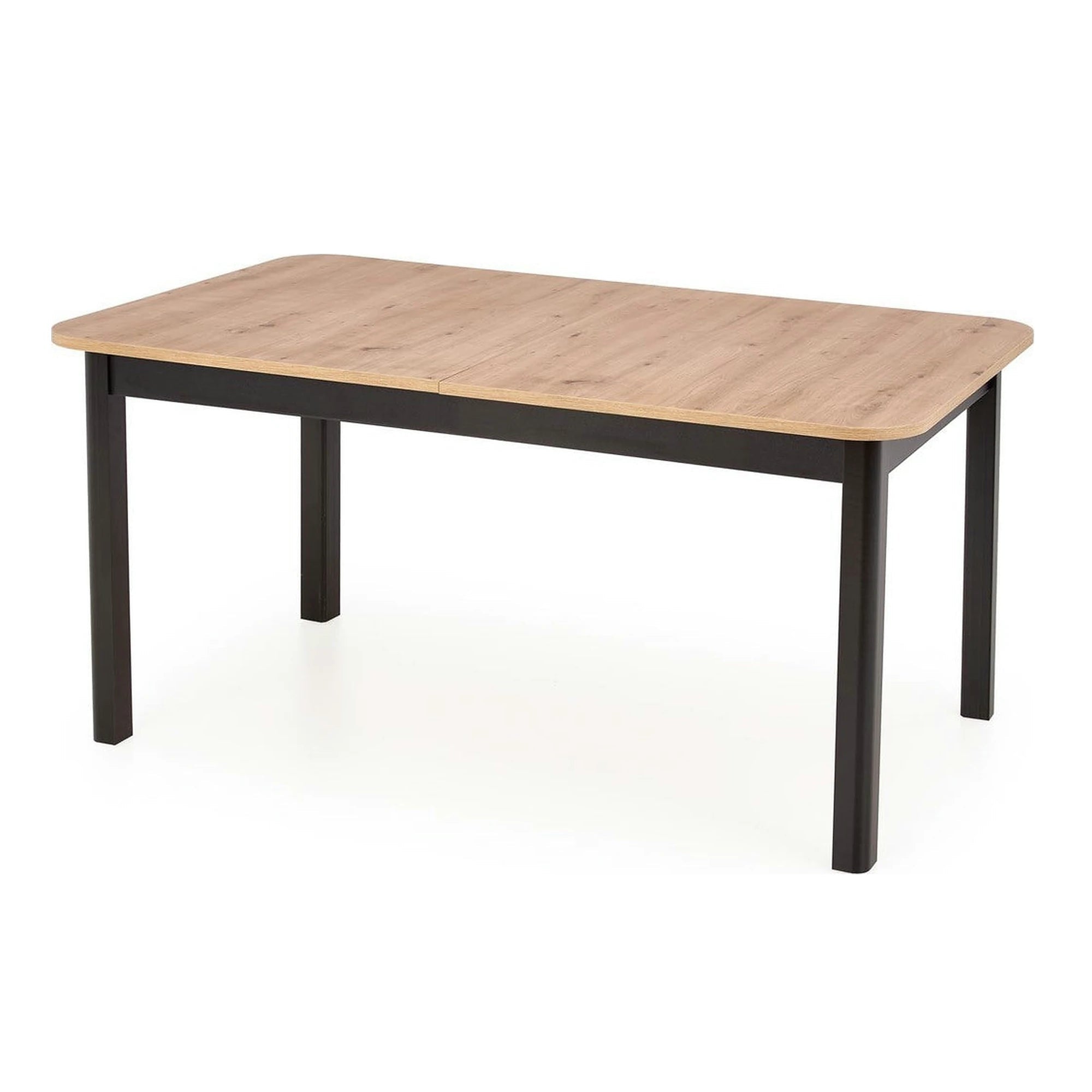 Masa extensibila FLORIAN, stejar artisan/negru, PAL furniruit, 160/228x90x78 cm