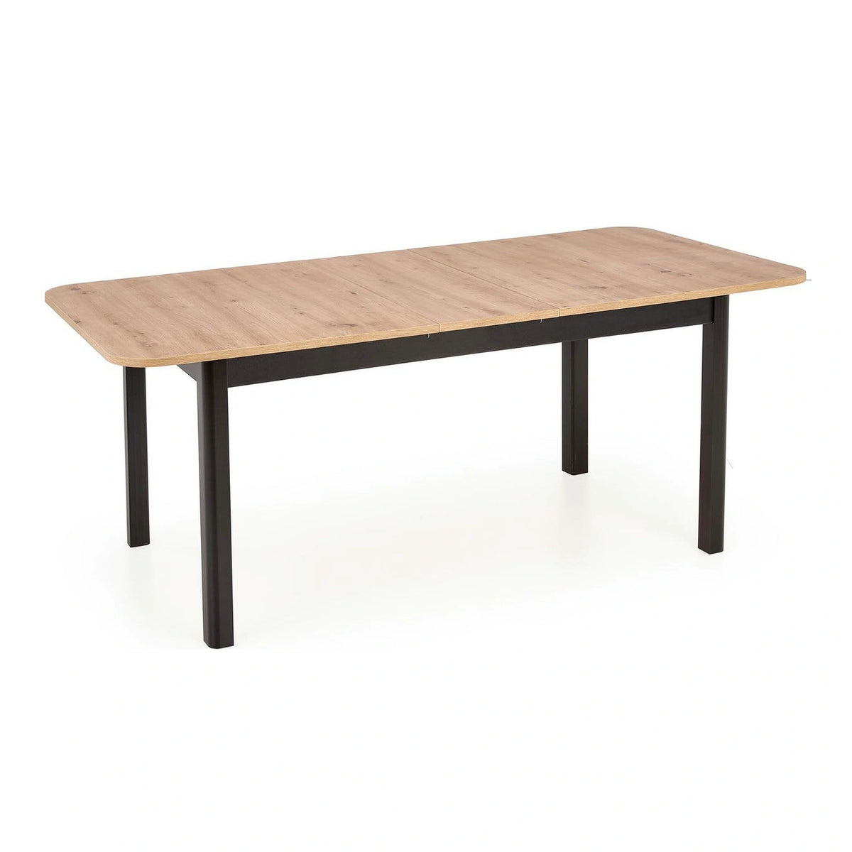 Masa extensibila FLORIAN, stejar artisan/negru, PAL furniruit, 160/228x90x78 cm