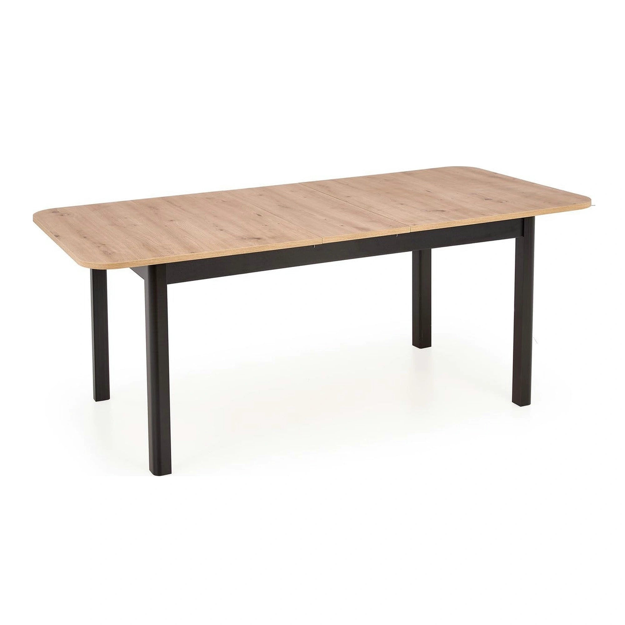 Masa extensibila FLORIAN, stejar artisan/negru, PAL furniruit, 160/228x90x78 cm