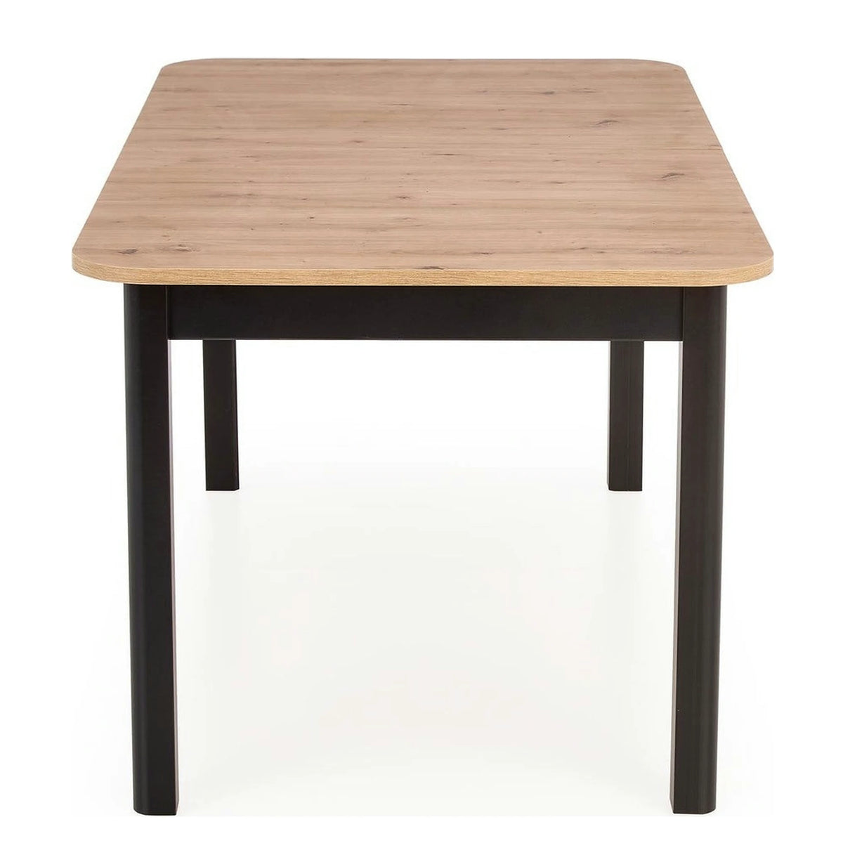 Masa extensibila FLORIAN, stejar artisan/negru, PAL furniruit, 160/228x90x78 cm