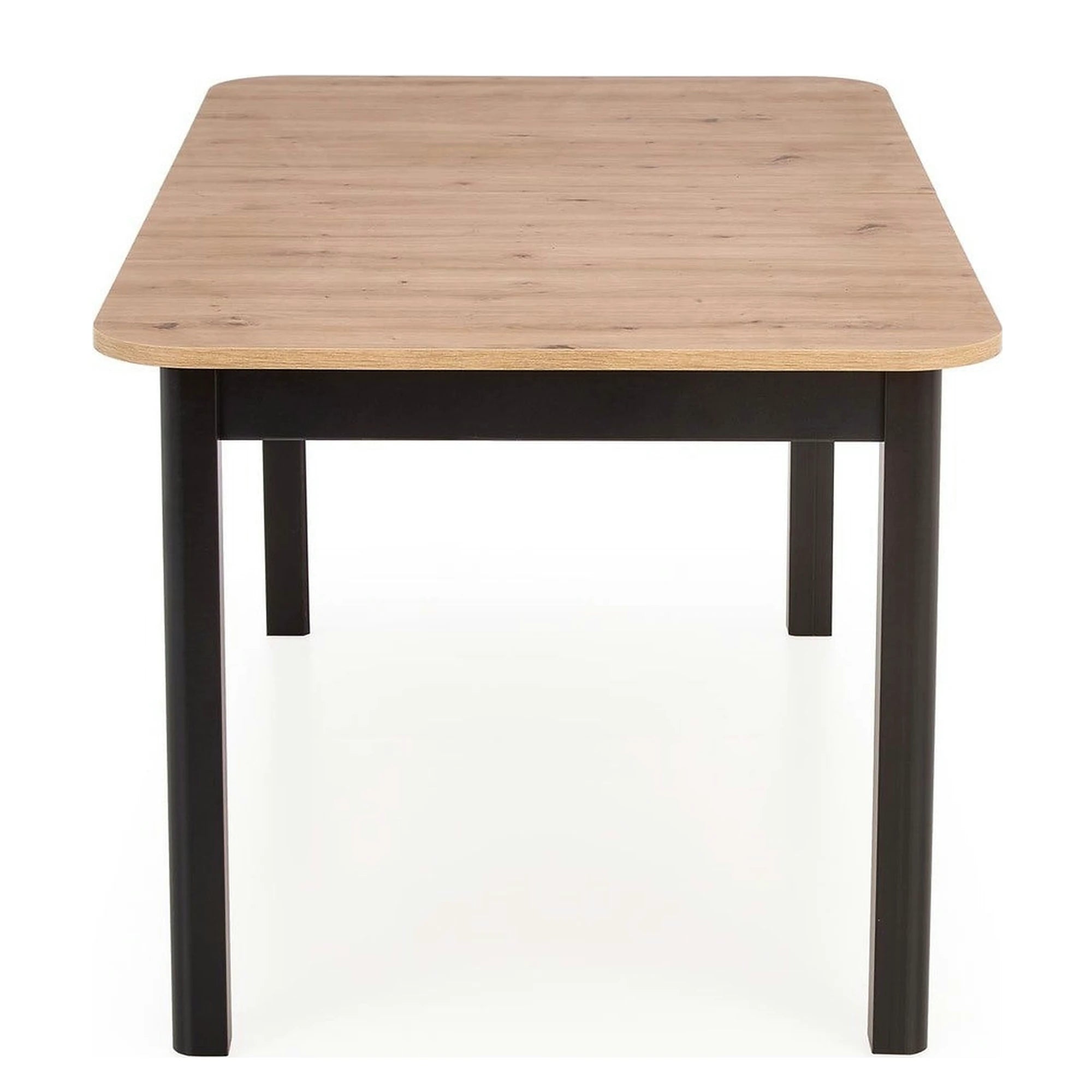 Masa extensibila FLORIAN, stejar artisan/negru, PAL furniruit, 160/228x90x78 cm