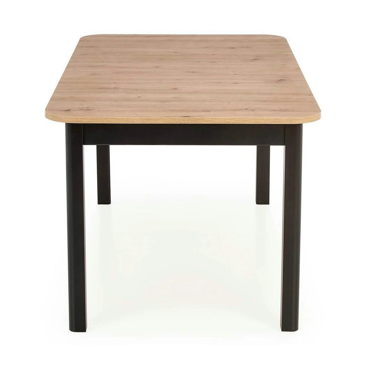 Masa extensibila FLORIAN, stejar artisan/negru, PAL furniruit, 160/228x90x78 cm