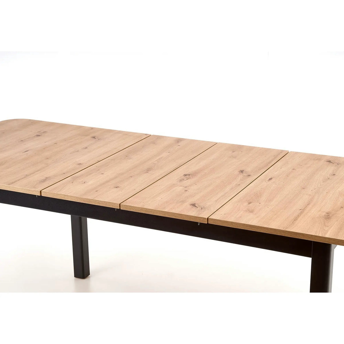Masa extensibila FLORIAN, stejar artisan/negru, PAL furniruit, 160/228x90x78 cm