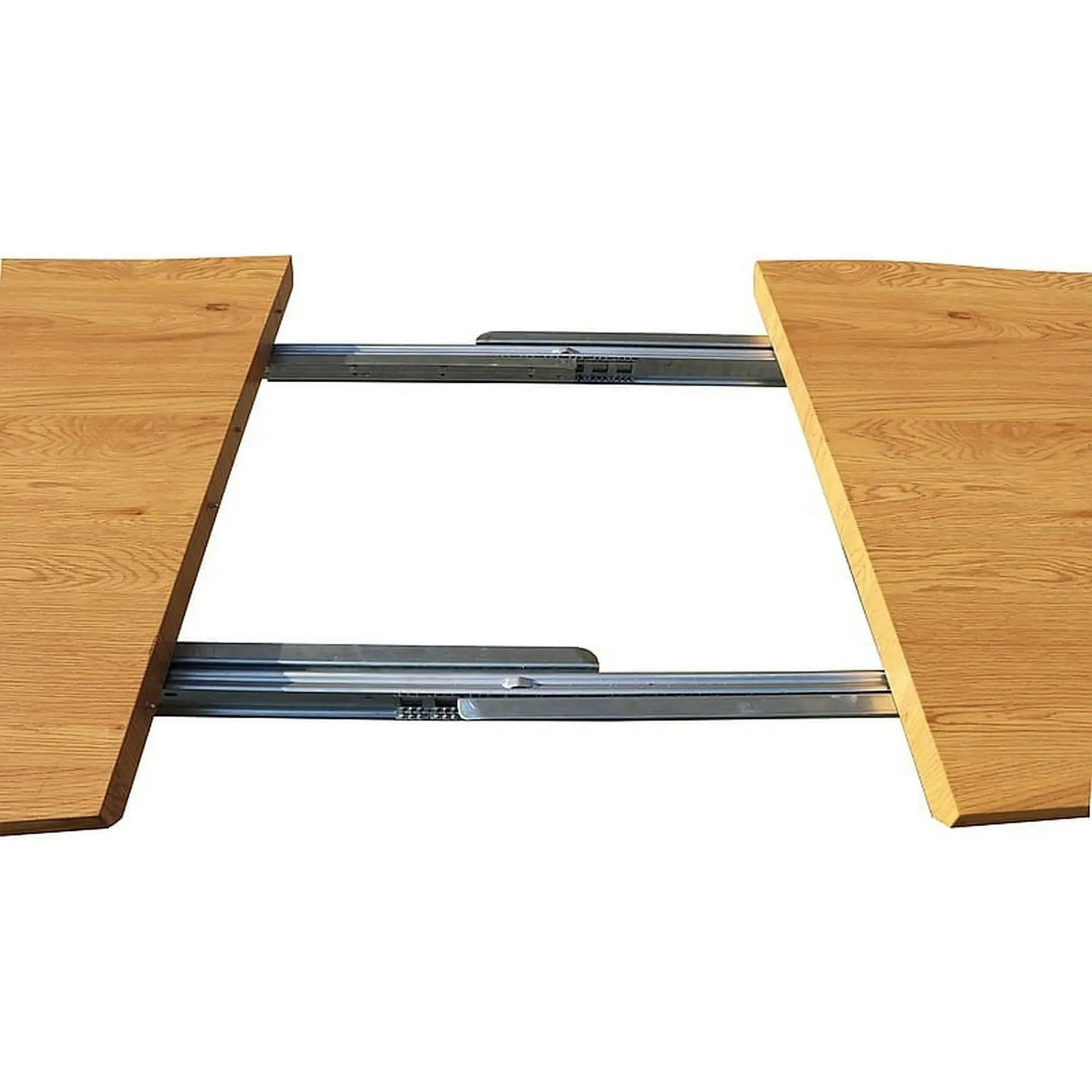 Masa extensibila FRESNO, stejar/negru, 120/180x80x76 cm
