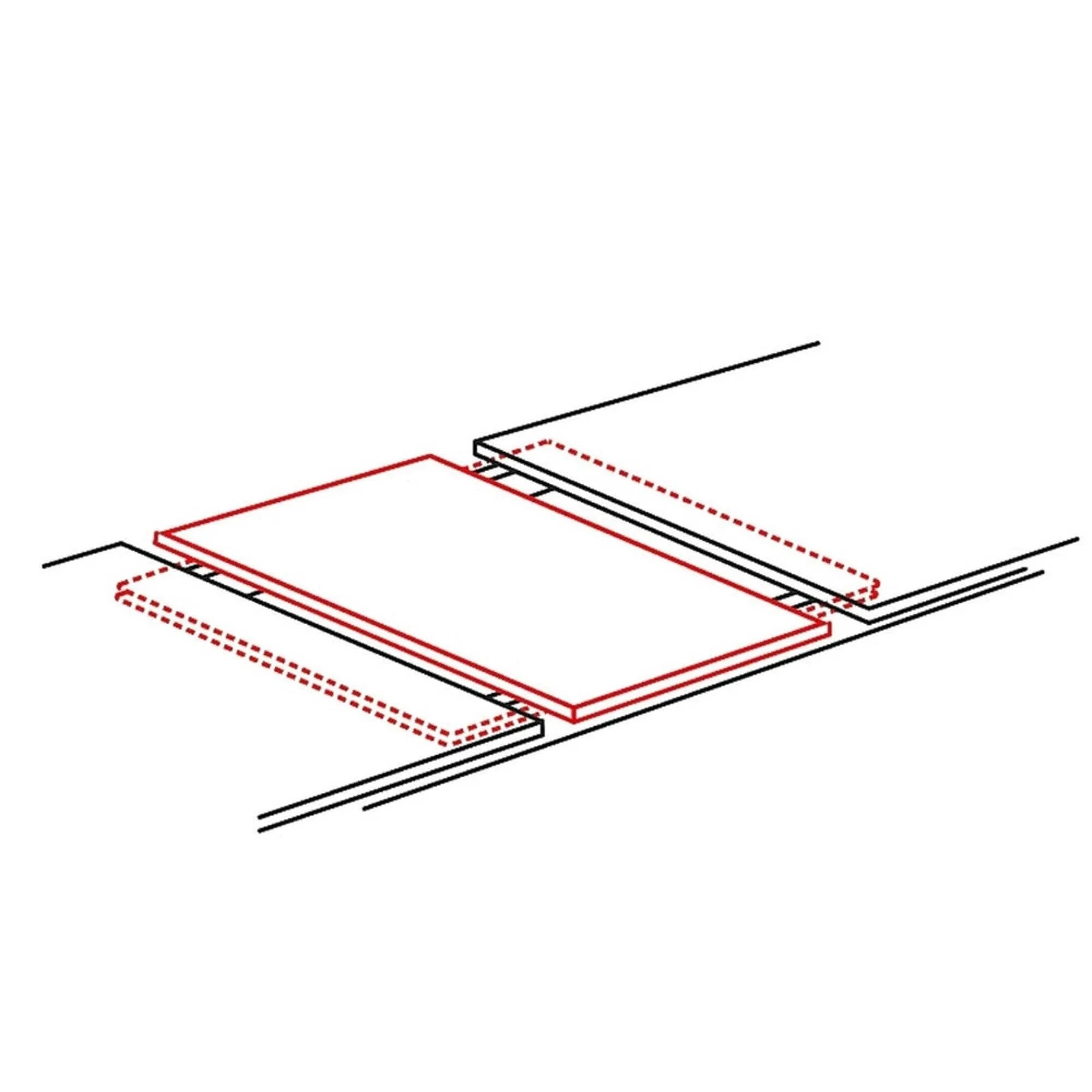 Masa extensibila FRESNO, stejar/negru, 120/180x80x76 cm