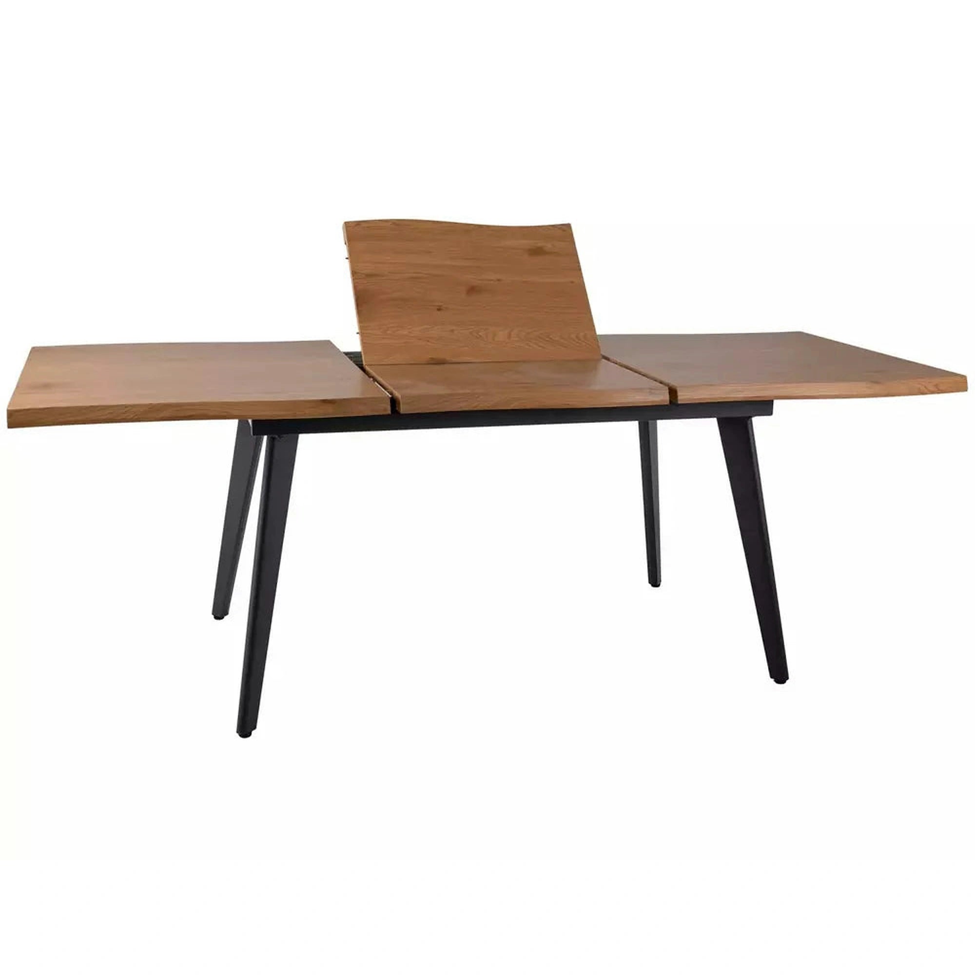 Masa extensibila FRESNO, stejar/negru, 150/210x90x76 cm