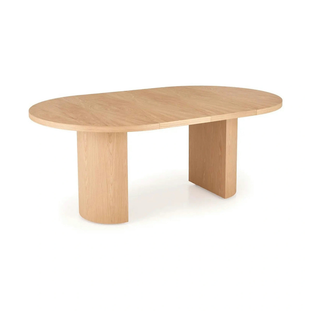 Masa extensibila GARIBALDI, stejar natural, PAL laminat/furnir, 120/200x120x79 cm
