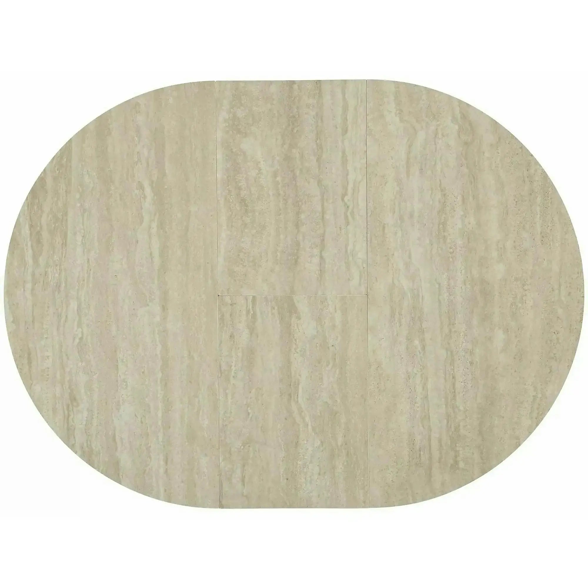 Masă extensibilă GASTON, bej/cașmir, ceramică/metal/MDF, 100–135x100x76 cm
