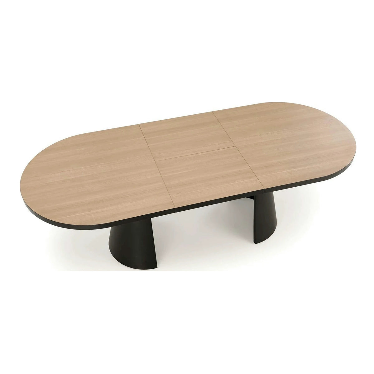 Masa extensibila GIACOMO, stejar/negru, 180/240x100x76 cm