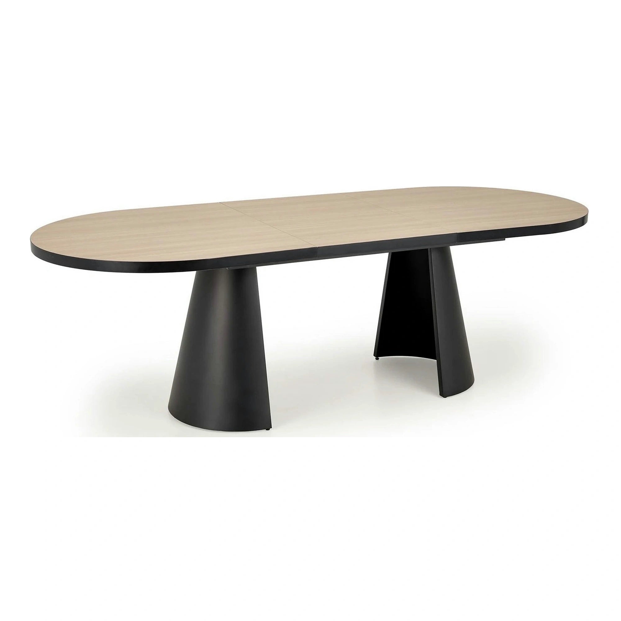 Masa extensibila GIACOMO, stejar/negru, 180/240x100x76 cm