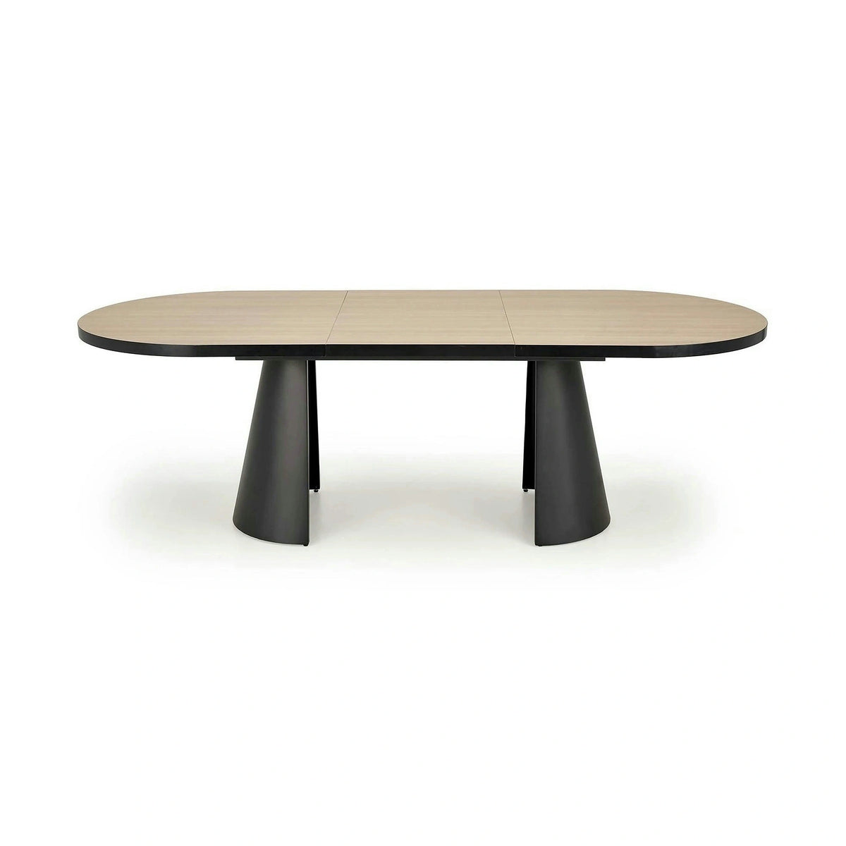 Masa extensibila GIACOMO, stejar/negru, 180/240x100x76 cm