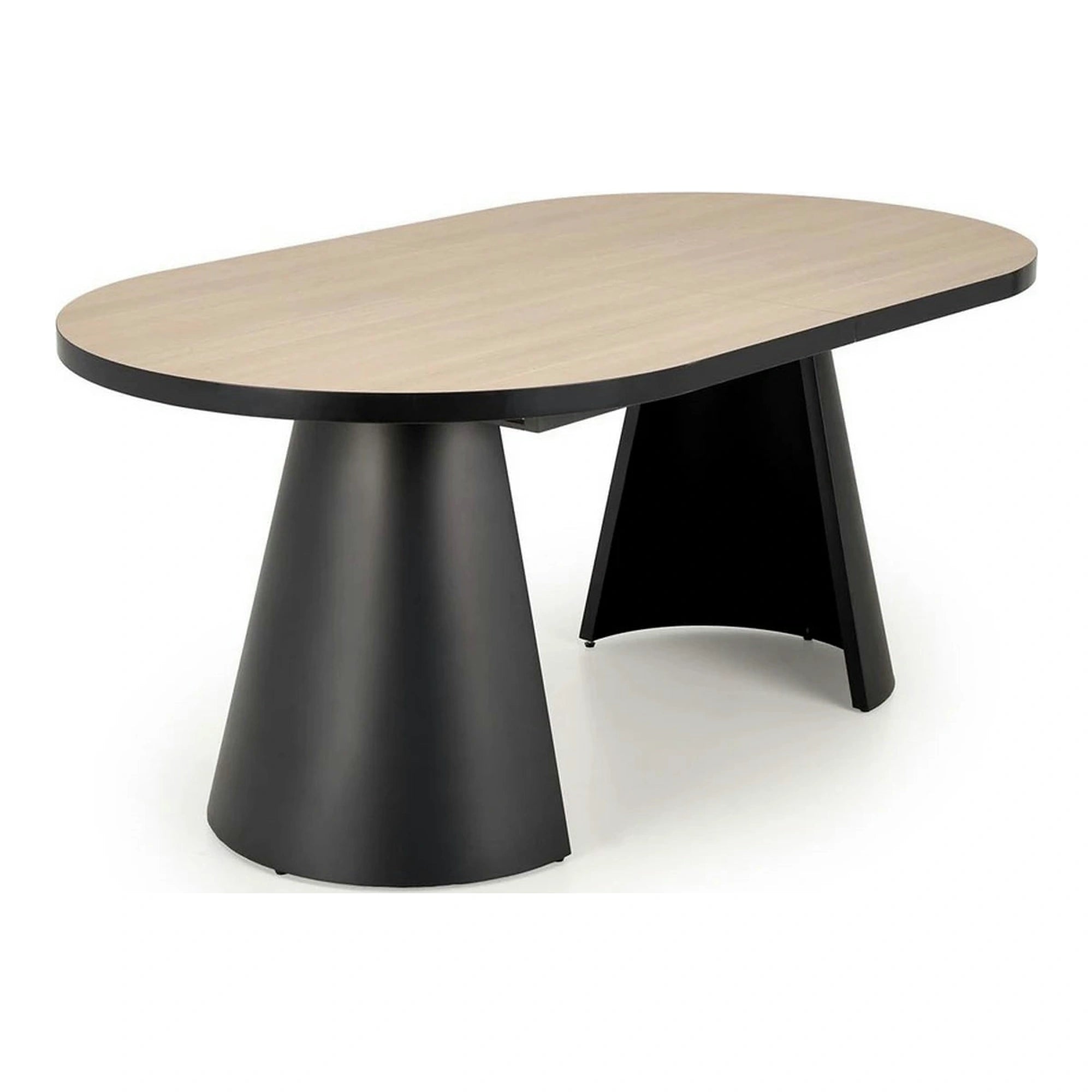Masa extensibila GIACOMO, stejar/negru, 180/240x100x76 cm